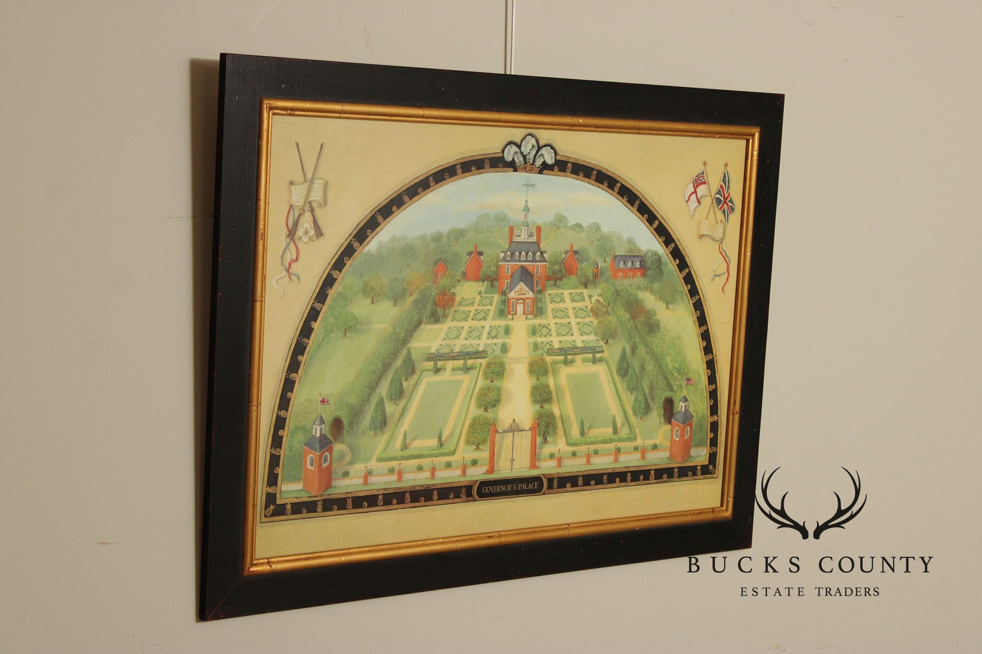 Alexandria Churchill Pair of Custom Framed Prints, 'Governor's Palace' and 'Gunston Hall'