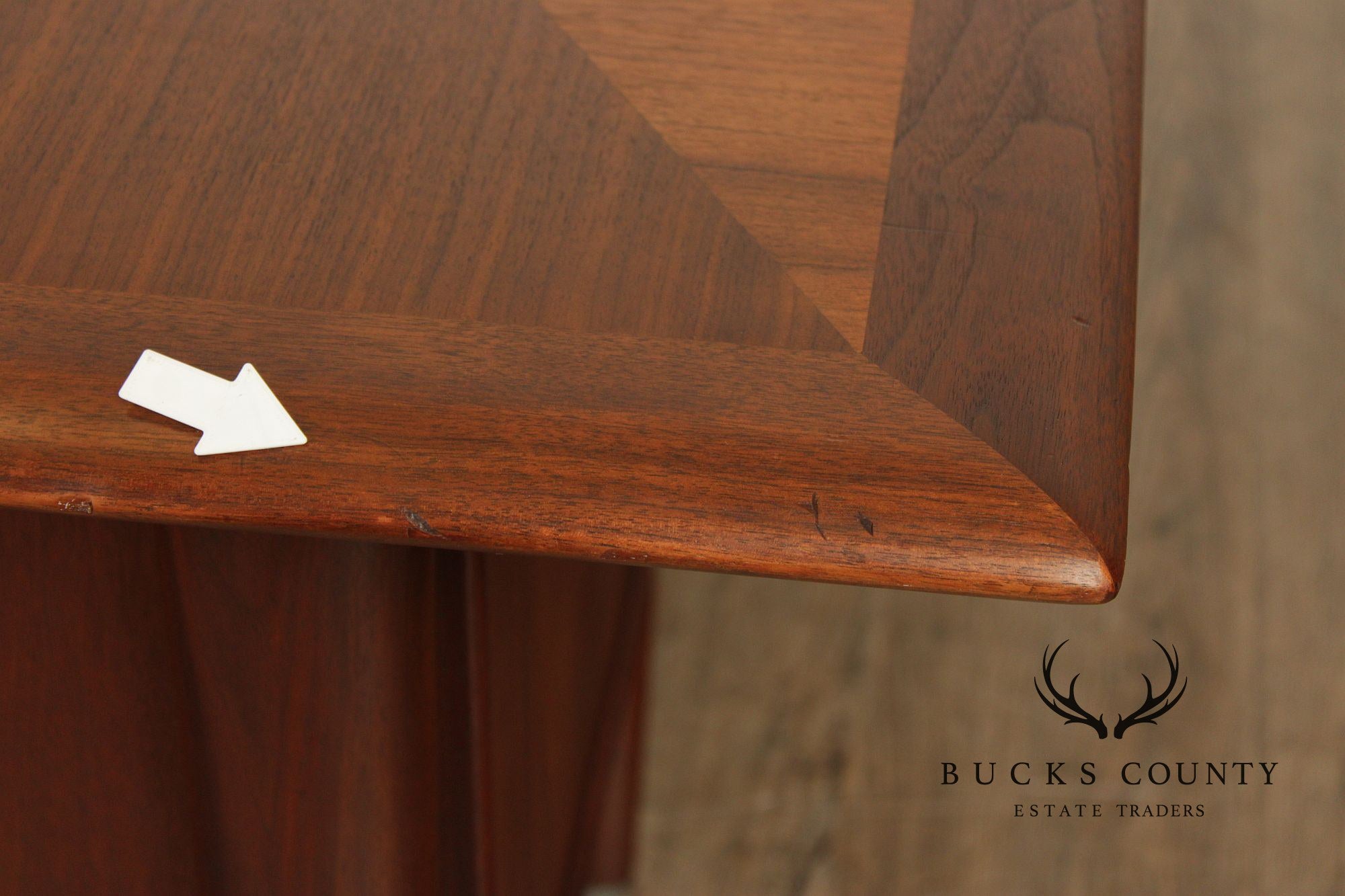 Castilian Mid Century Modern Walnut Executive Writing Desk