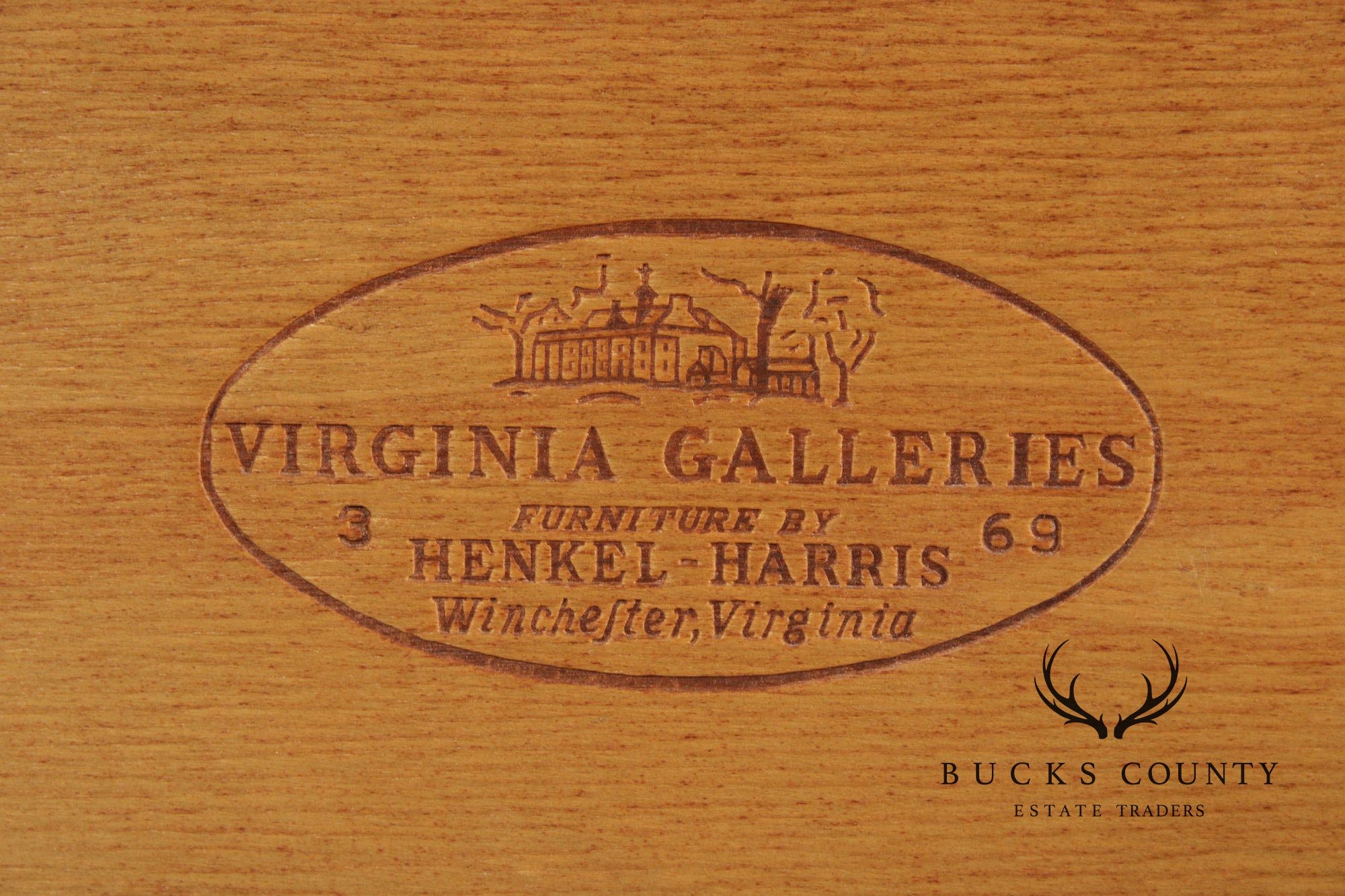 Henkel Harris Mahogany Shaving Mirror