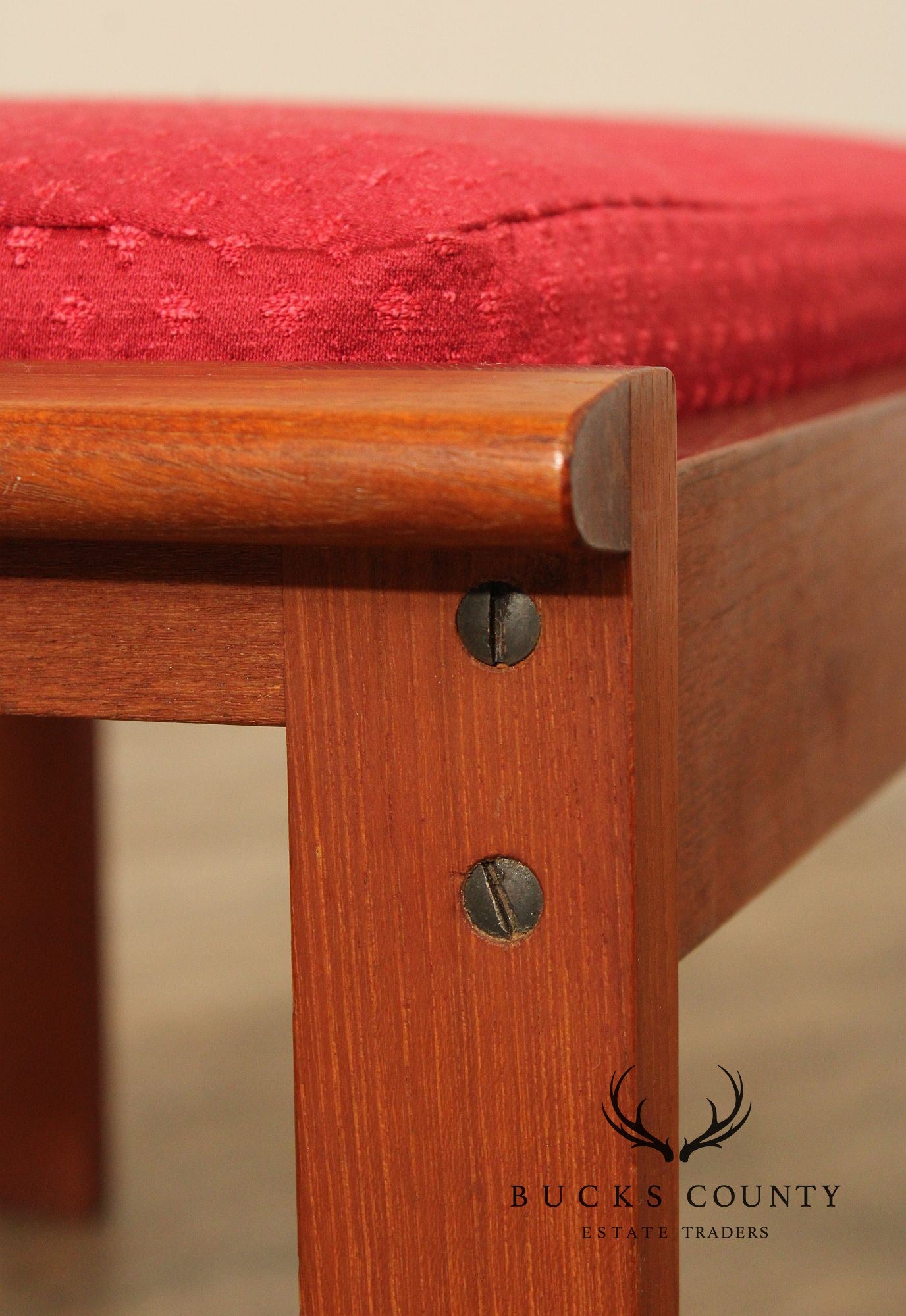 Illum Wikkelso Danish Modern Teak Ottoman