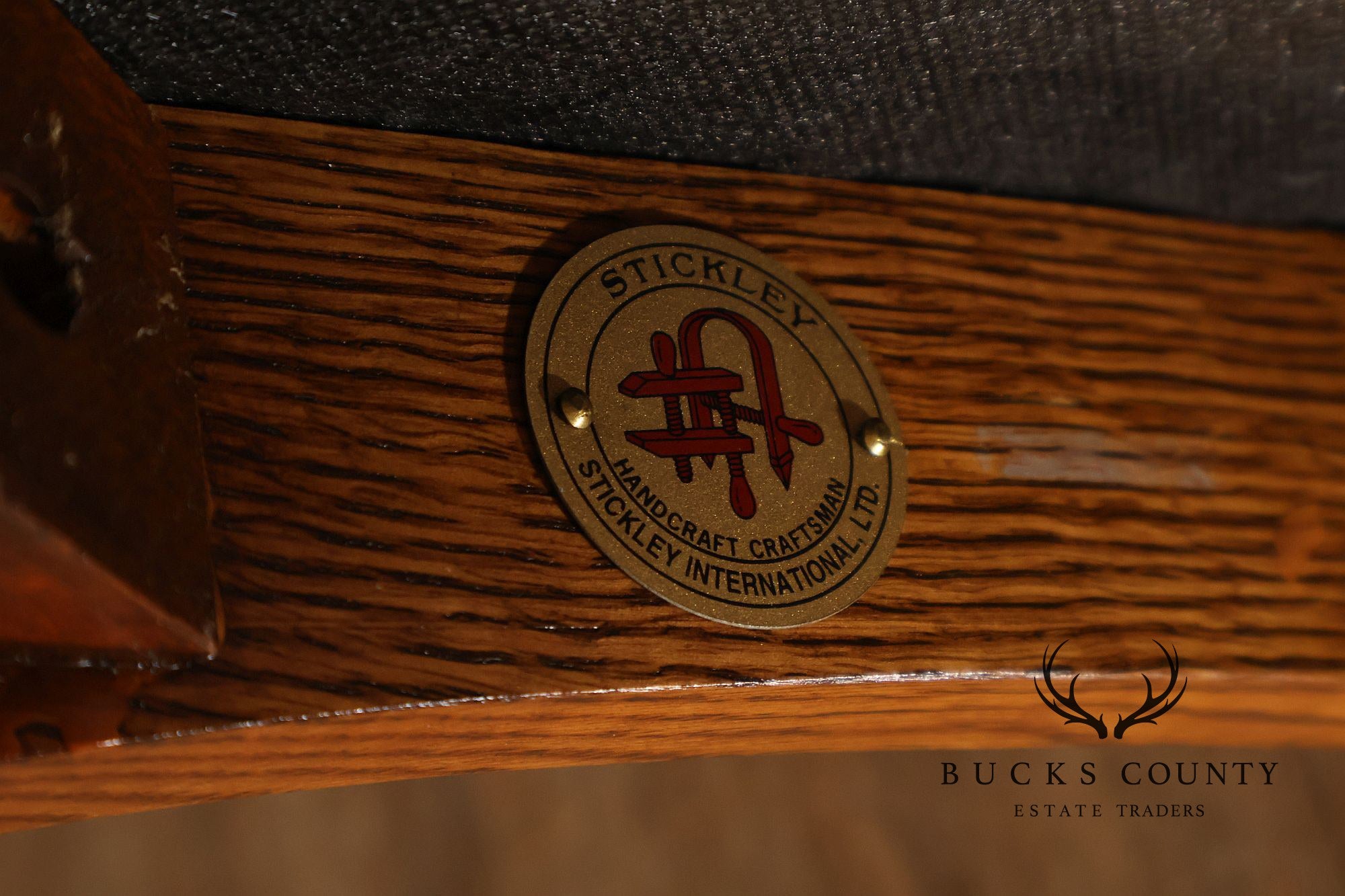 Stickley Mission Collection Oak Backless Stool