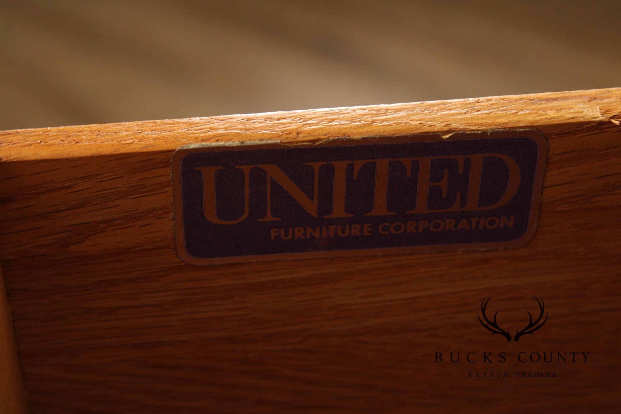 United Furniture Mid Century Modern Walnut High Chest