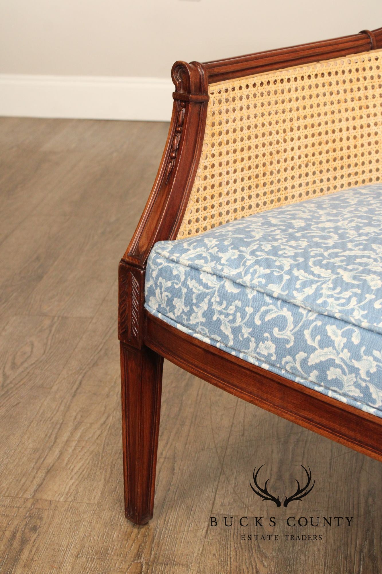 Regency Style Caned Settee