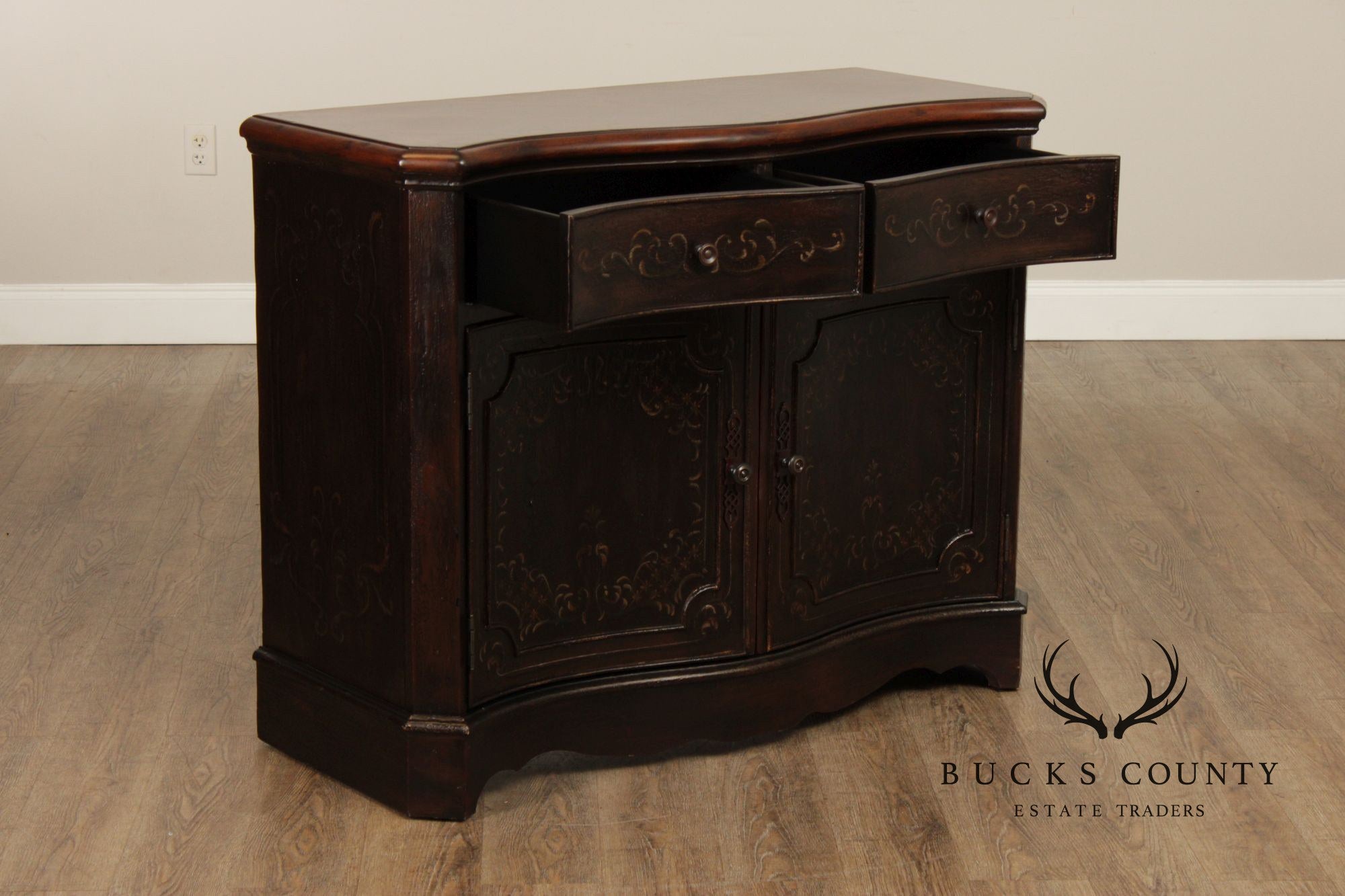 Hooker Furniture 'Seven Seas' Paint Decorated Server