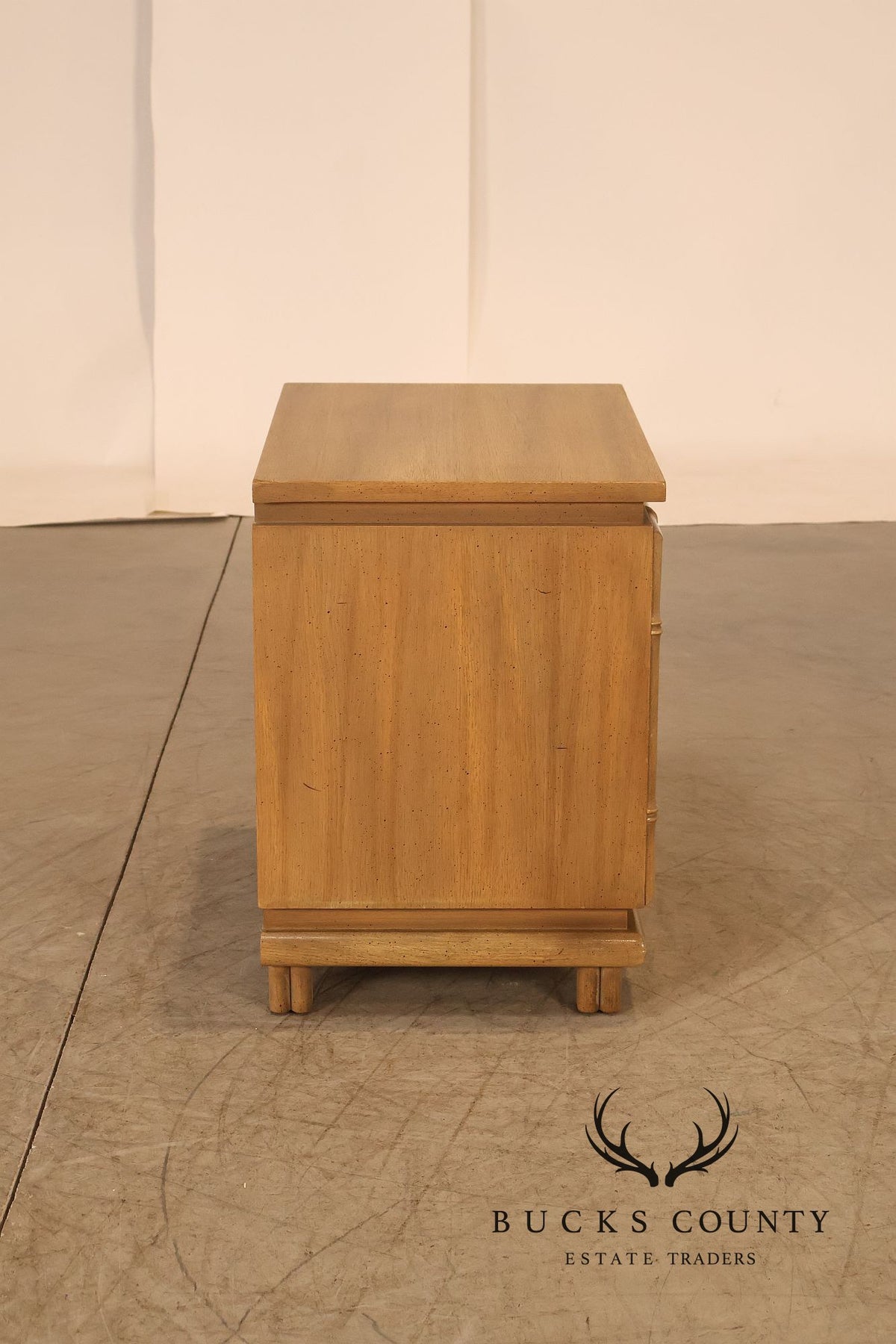 American Of Martinsville Pair Of Faux Bamboo Two-Drawer Nightstands