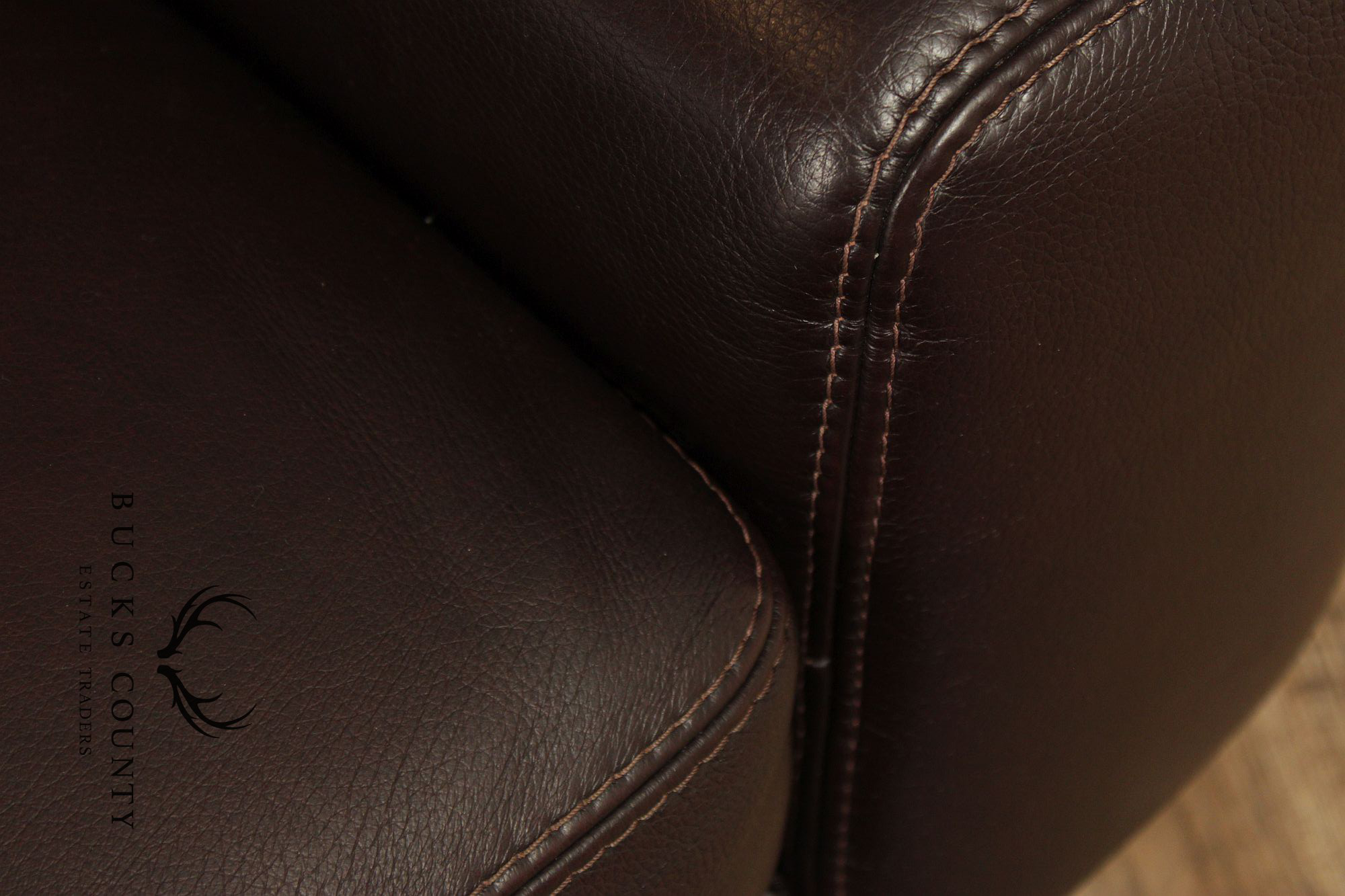 Chateau d’ Ax Brown Italian Leather Sofa