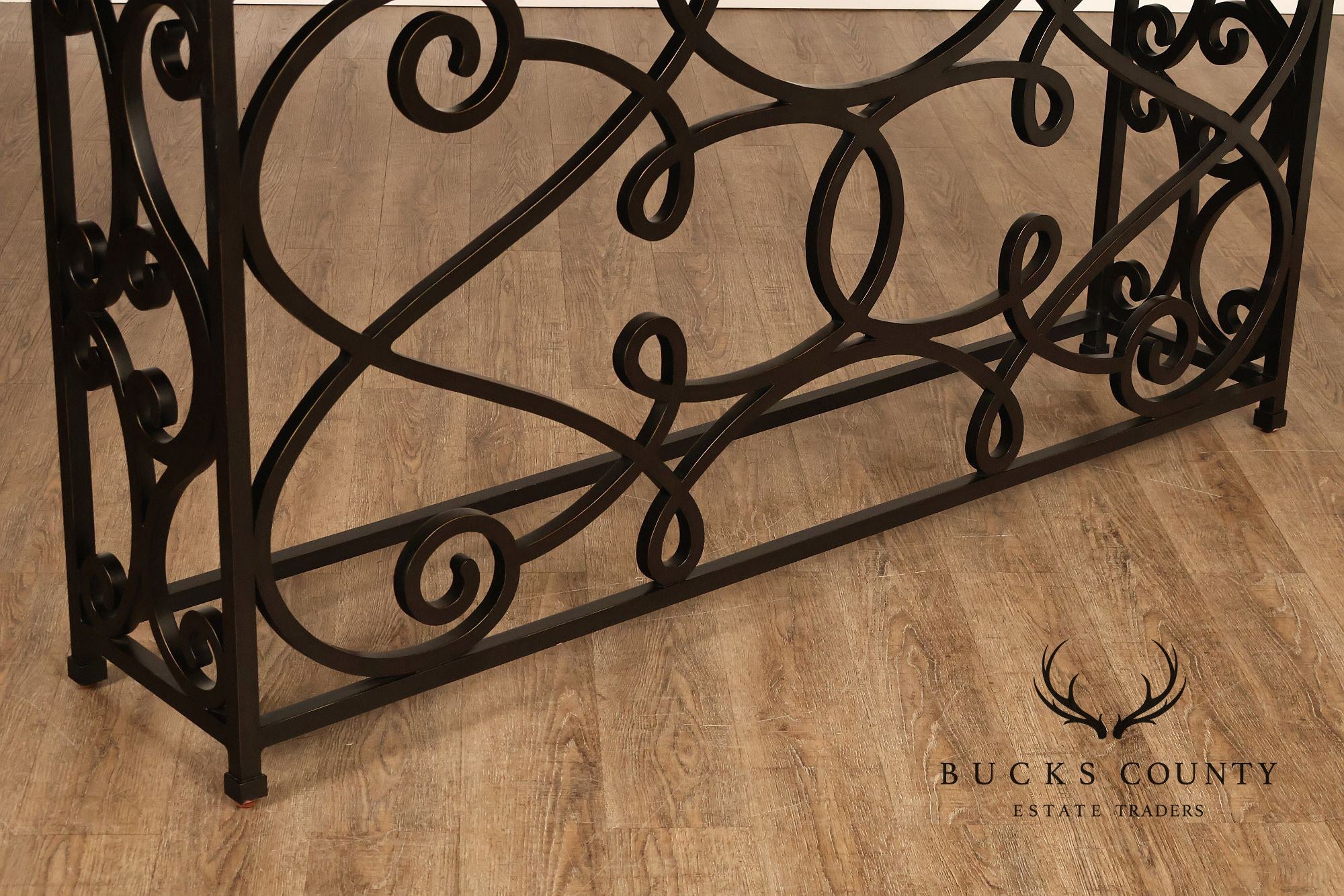 Jonathan Charles Artisan Collection Wrought Iron Console