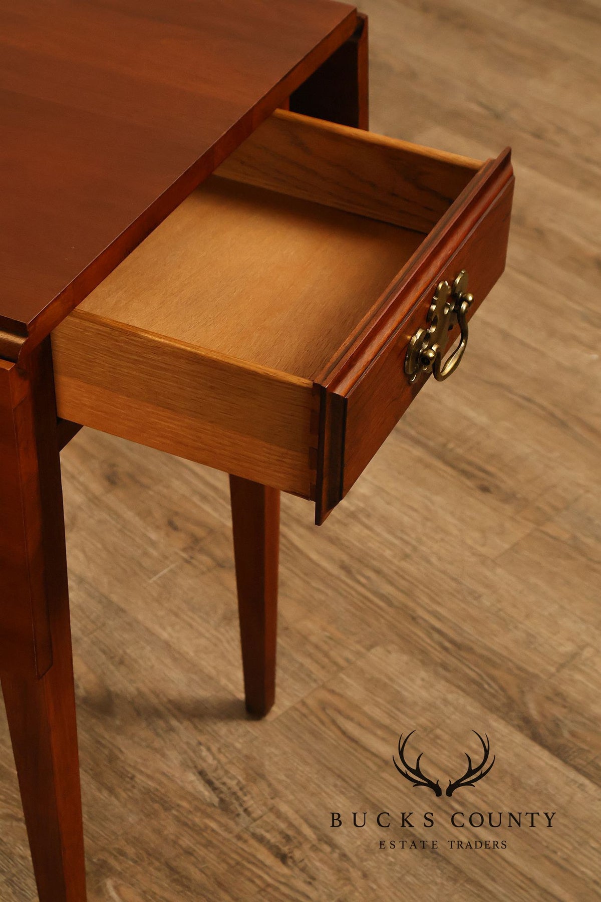 Federal Style Pair of Cherry Pembroke Side Tables