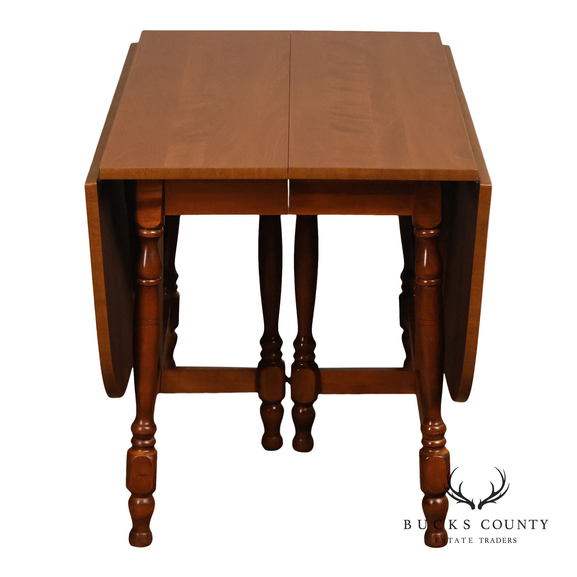 Traditional Maple Expandable Drop Leaf Gateleg Dining Table