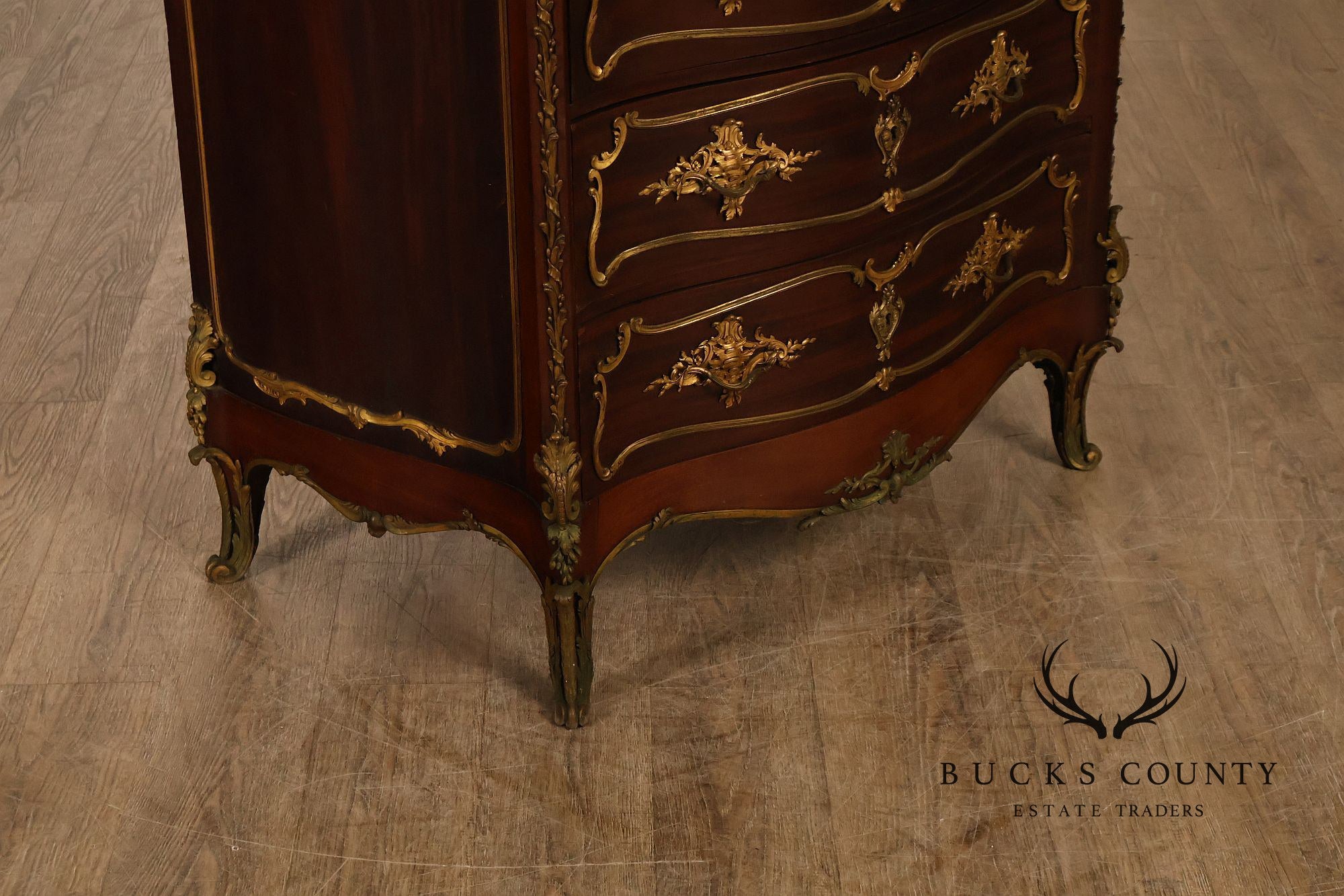 Early 20th Century Bronze Mounted Louis XV Style Chest of Drawers