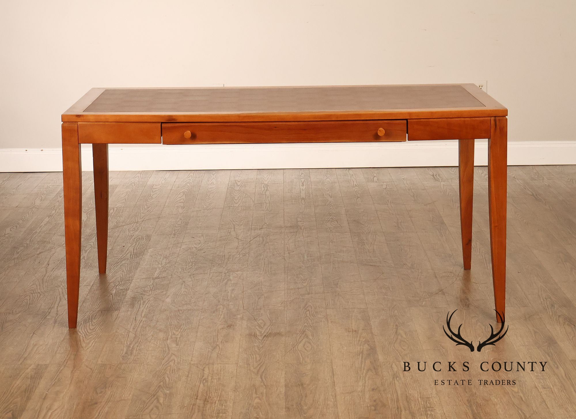 Copeland Furniture Leather Top Cherry Writing Desk