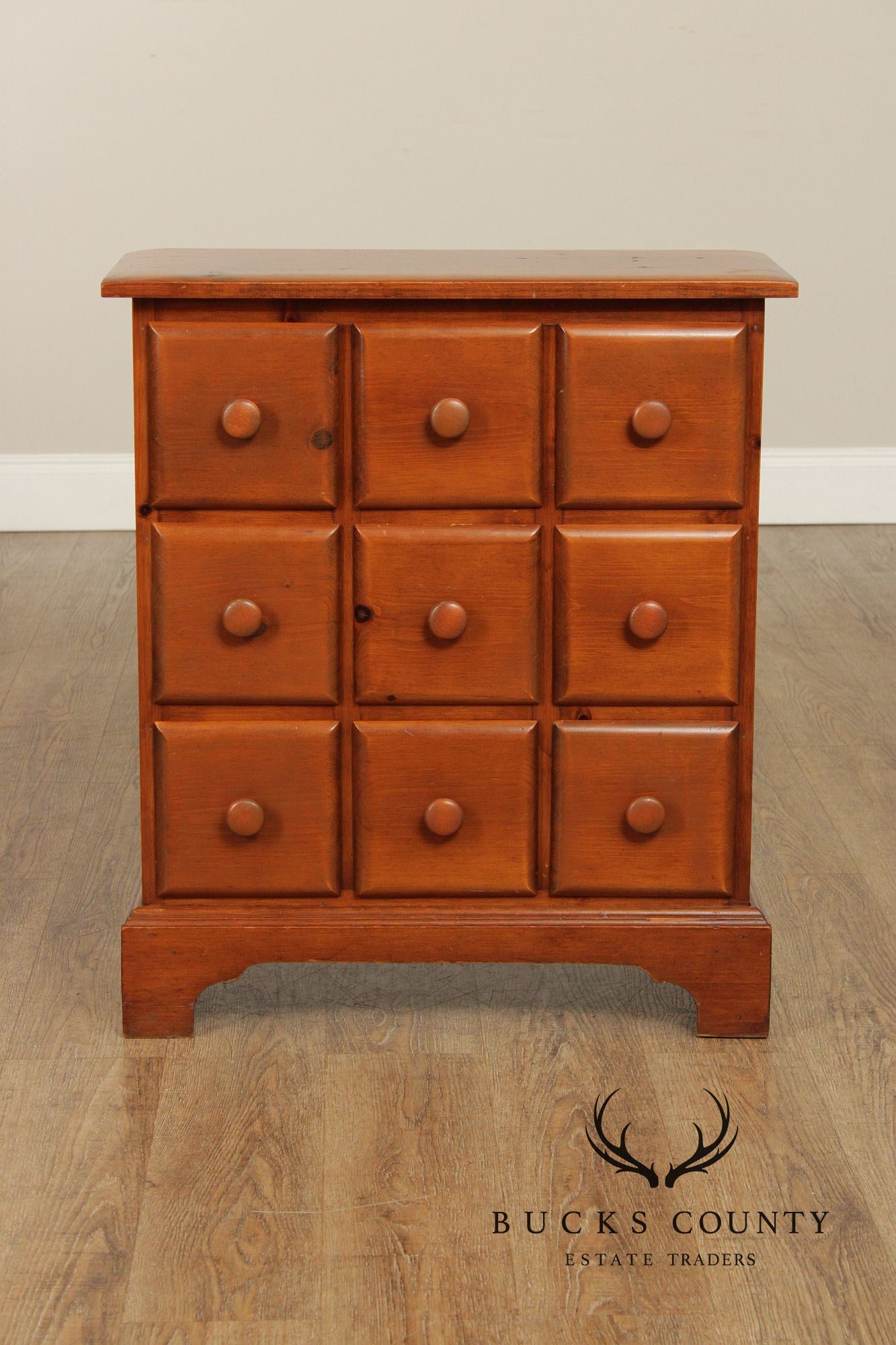 Furniture by Choyce Vintage Pine Nine-Drawer Apothecary Style Chest
