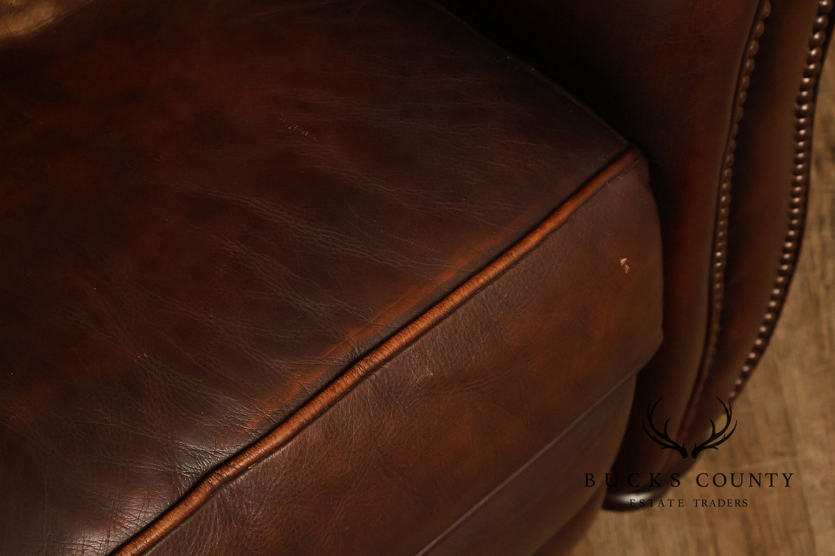 Traditional Brown Reclining Club Chair