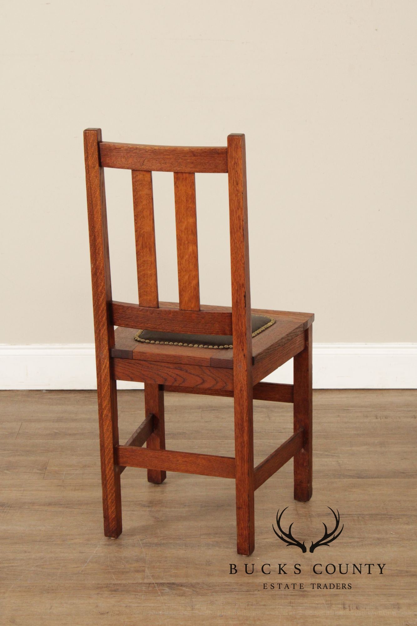 Limbert Mission Oak Desk Chair