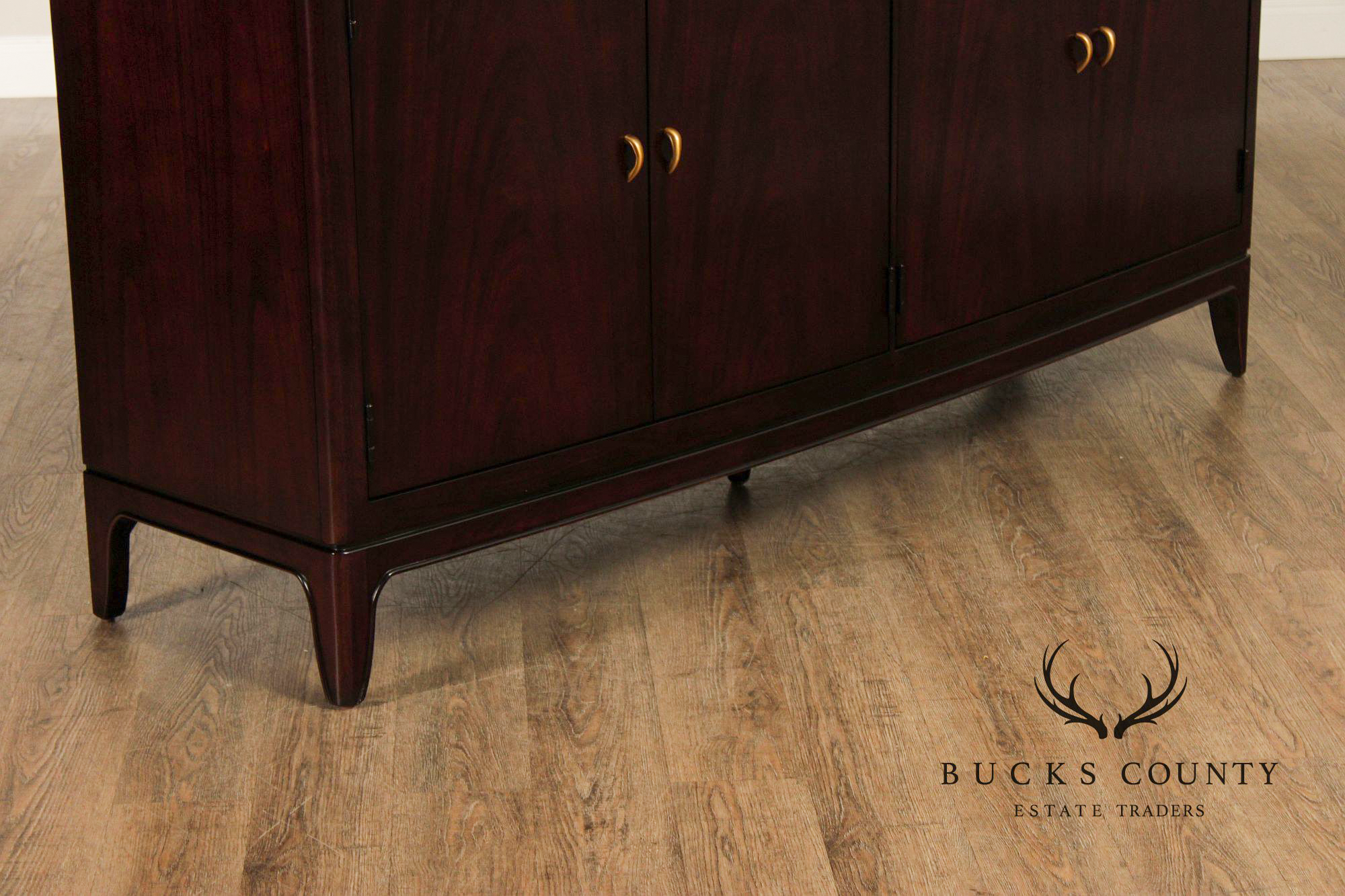 Thomasville Modern Art Deco Style Granite Top Buffet Sideboard