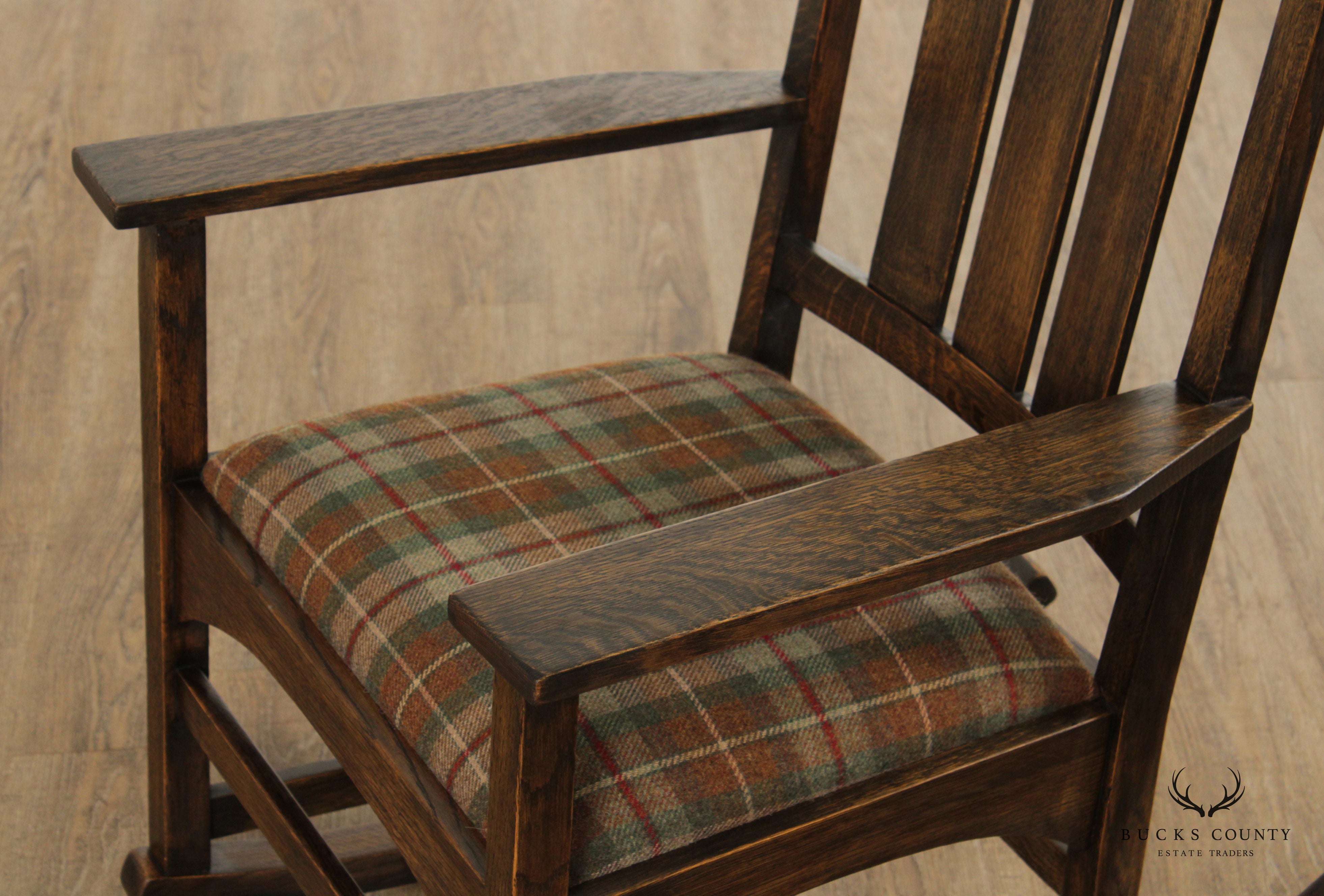Stickley Mission Collection Harvey Ellis Oak Rocking Chair