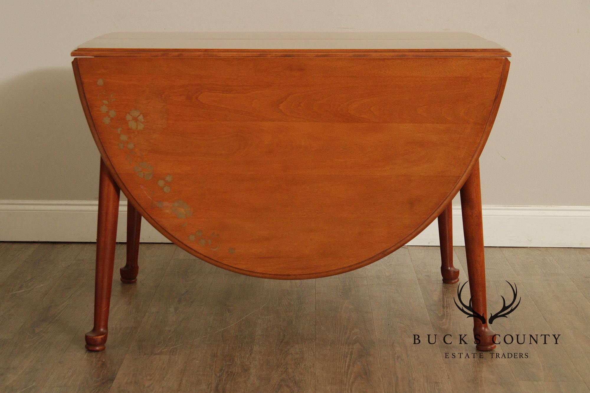 Vintage Cushman Colonial Creations Maple Drop Leaf Dining Table With 2 Leaves