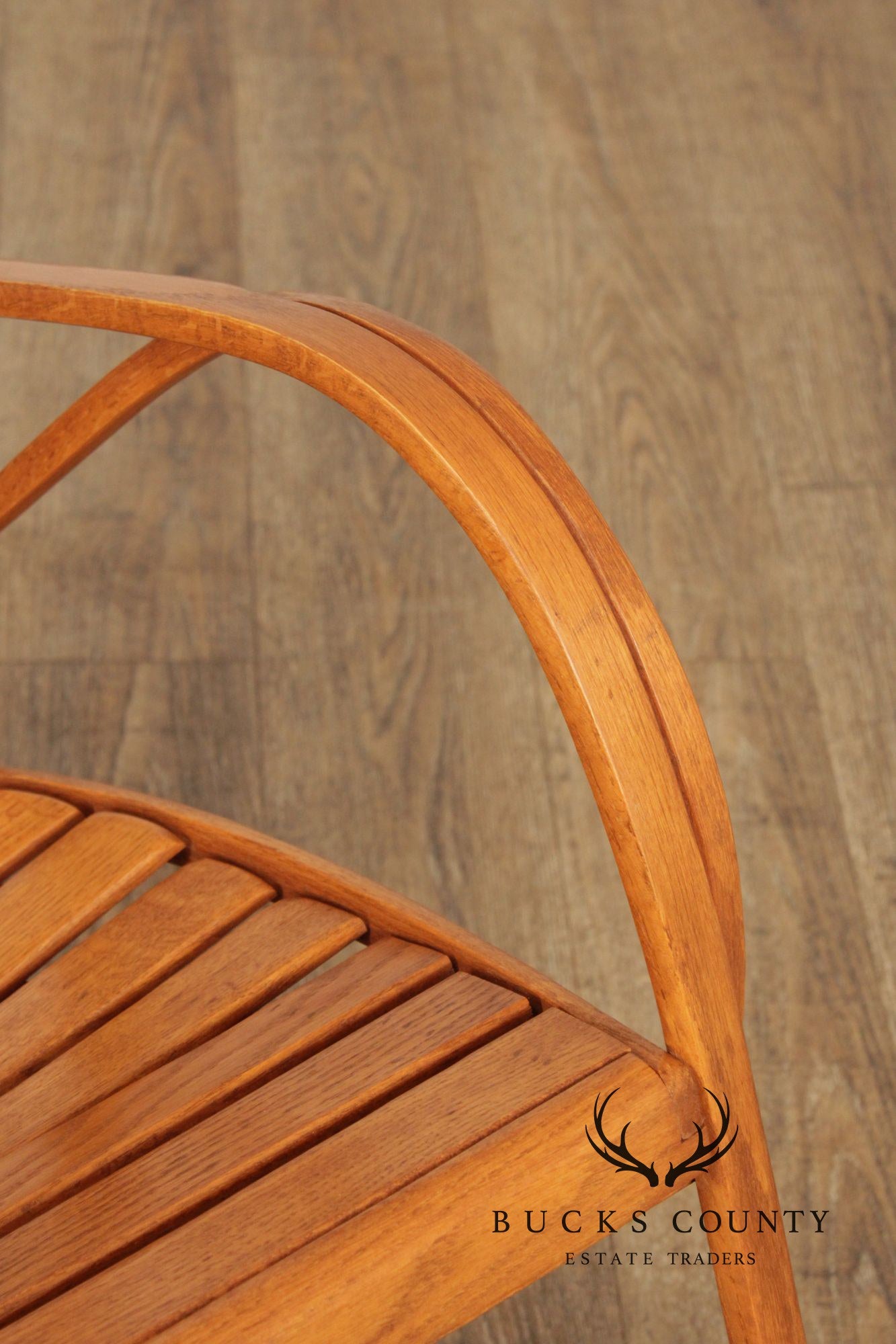 Adirondack Style Oak Bentwood Rocker