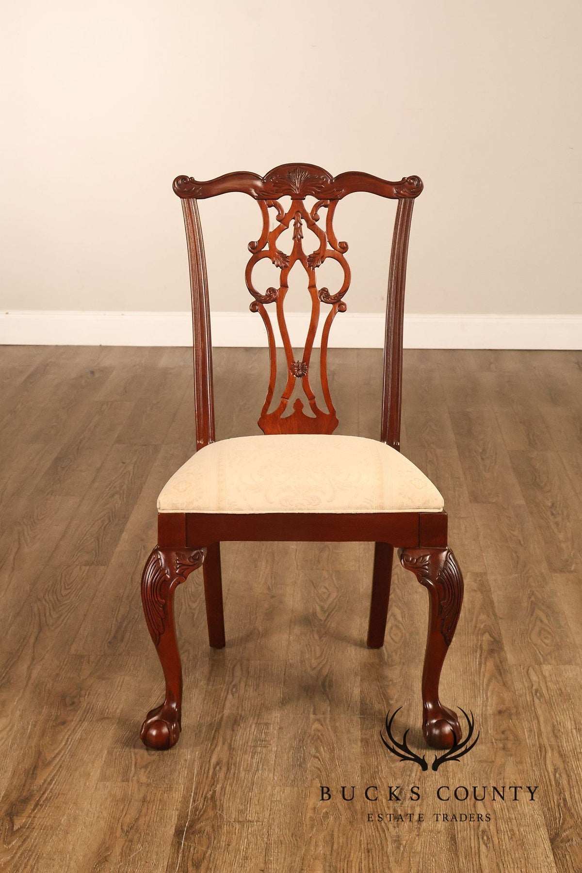 Ethan Allen '18th Century Mahogany' Set of Eight Dining Chairs