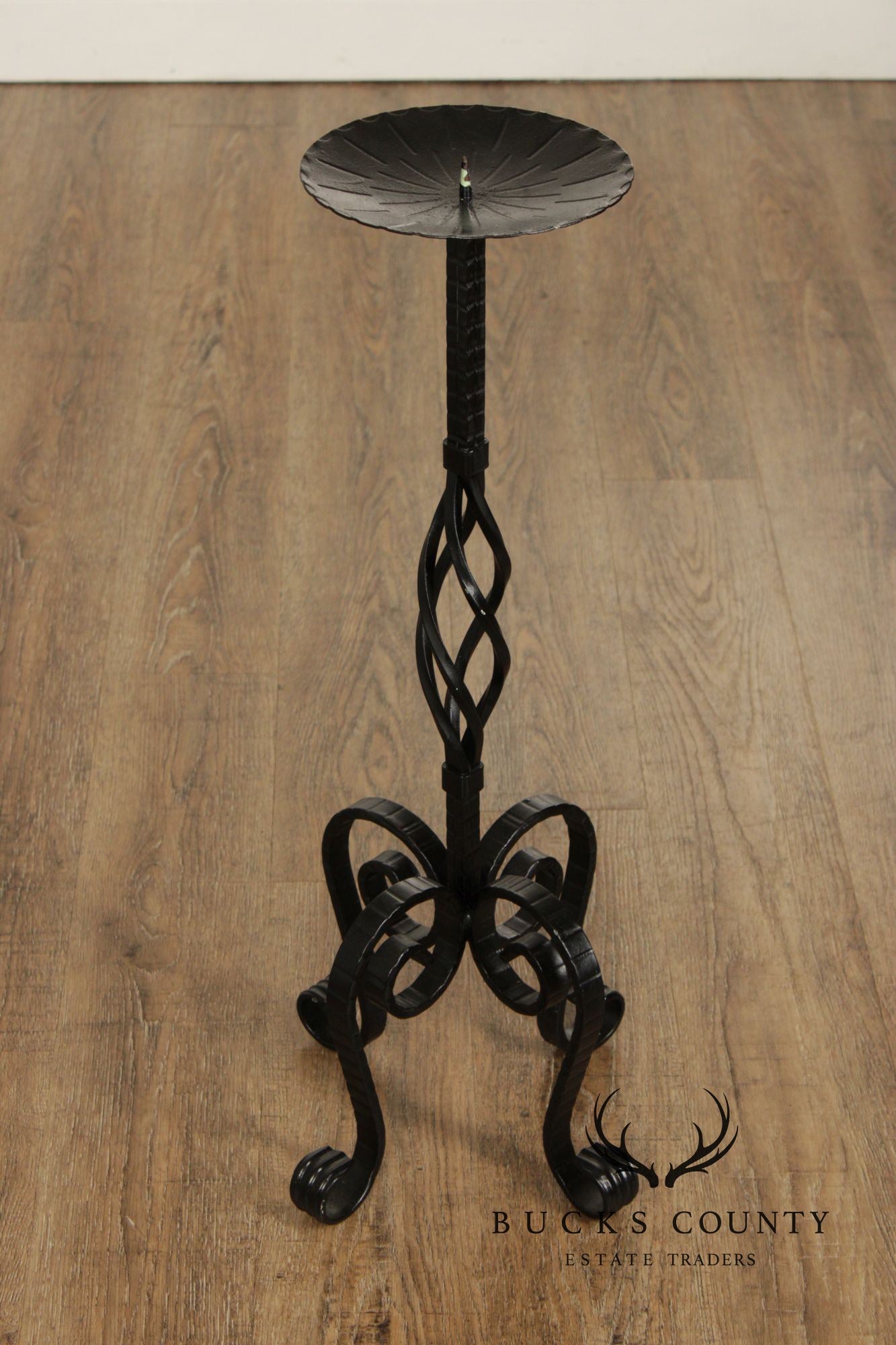 Vintage Wrought Iron Candlestand