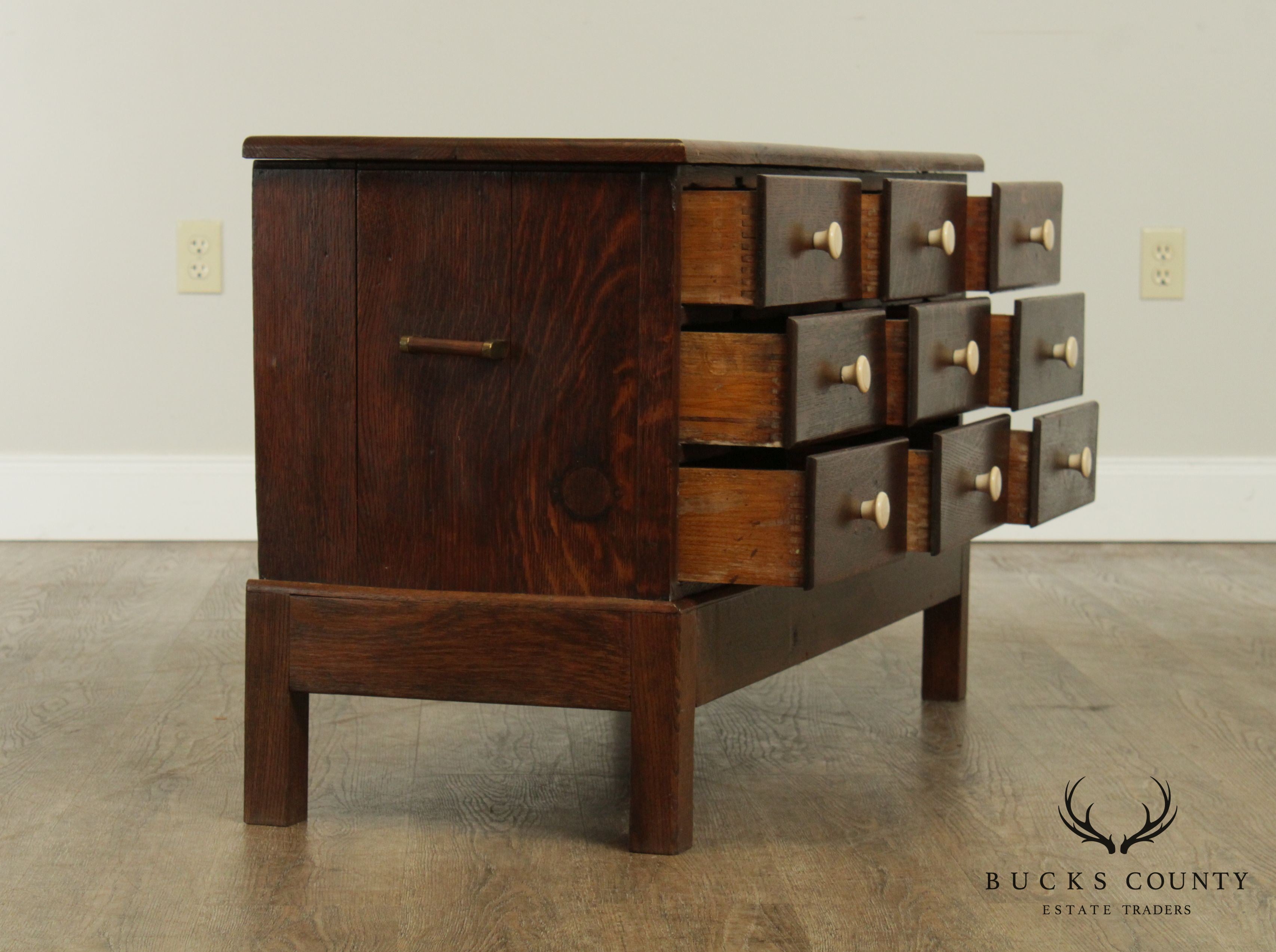 Wabash Cabinet Co. Antique 9 Drawer Letter File