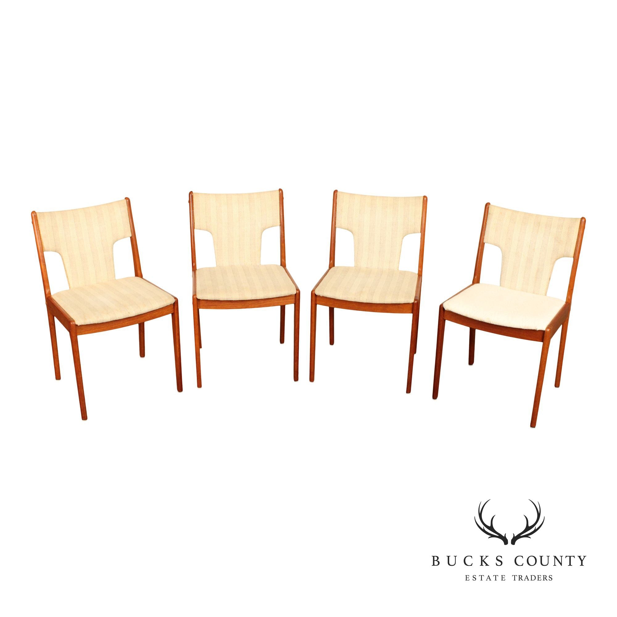 Danish Modern Set of Four Teak Dining Chairs