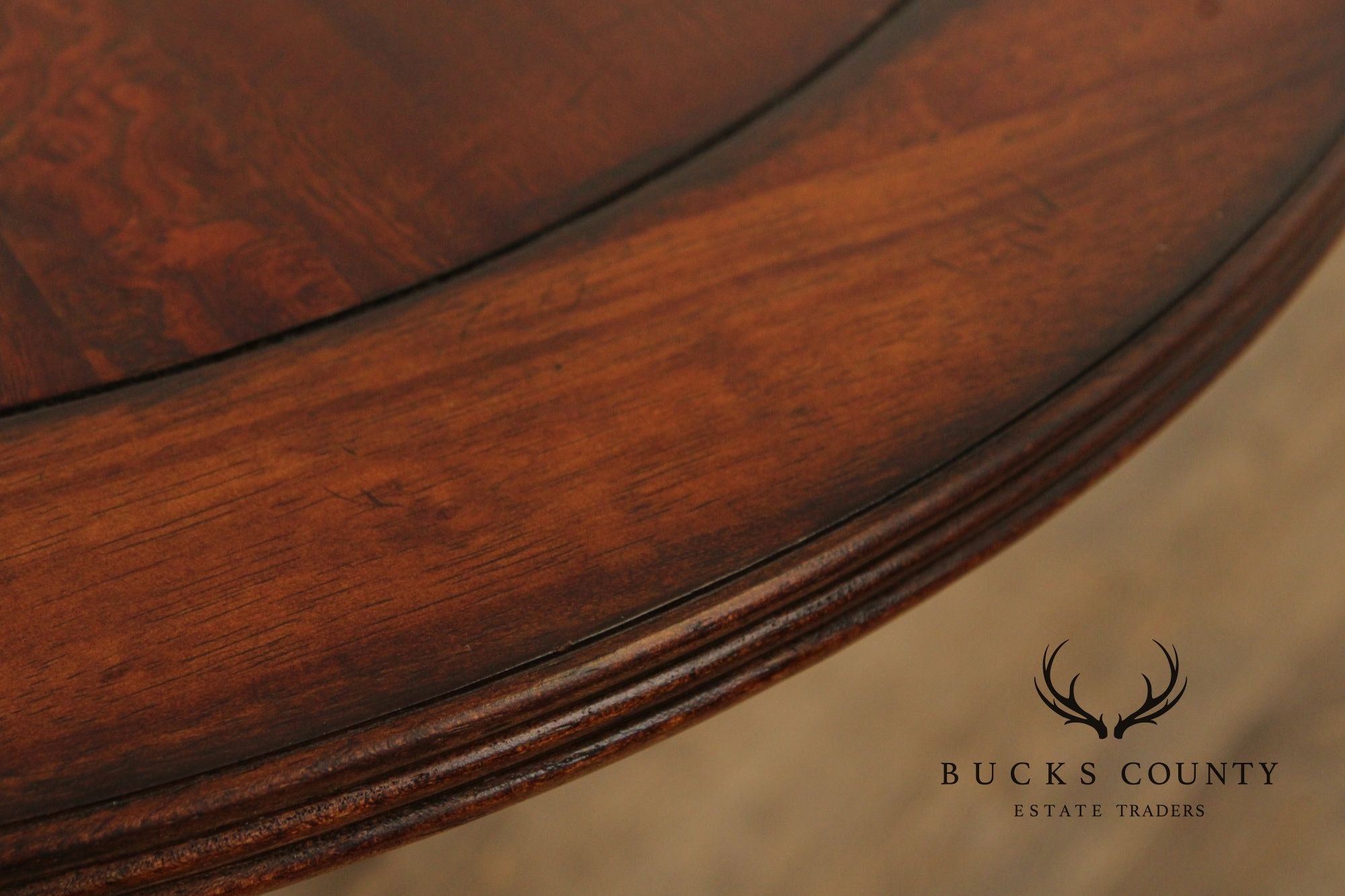 Regency Style Mahogany Round Top Side Table