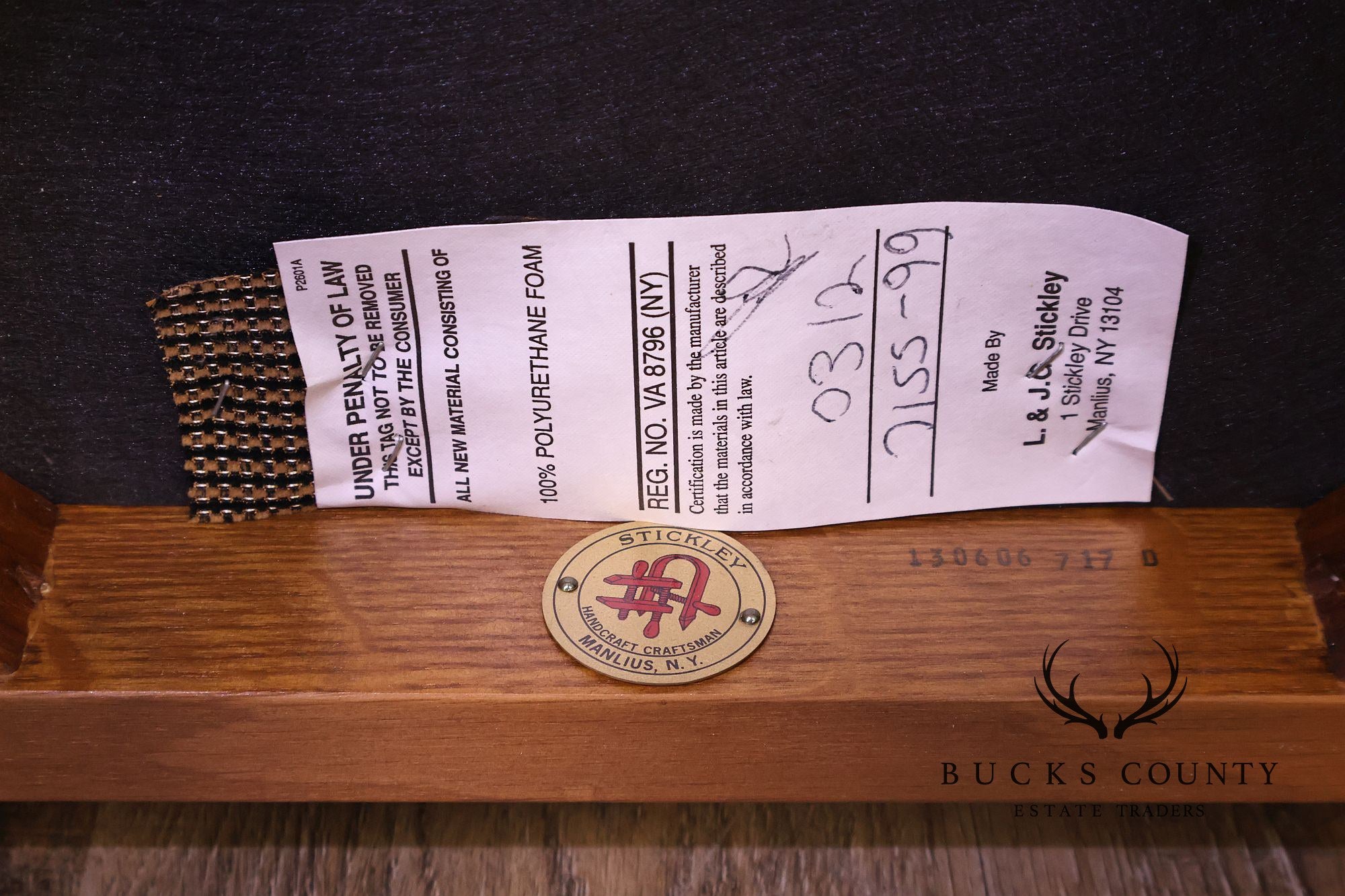 Stickley Mission Collection Set Of Four Oak Dining Side Chairs