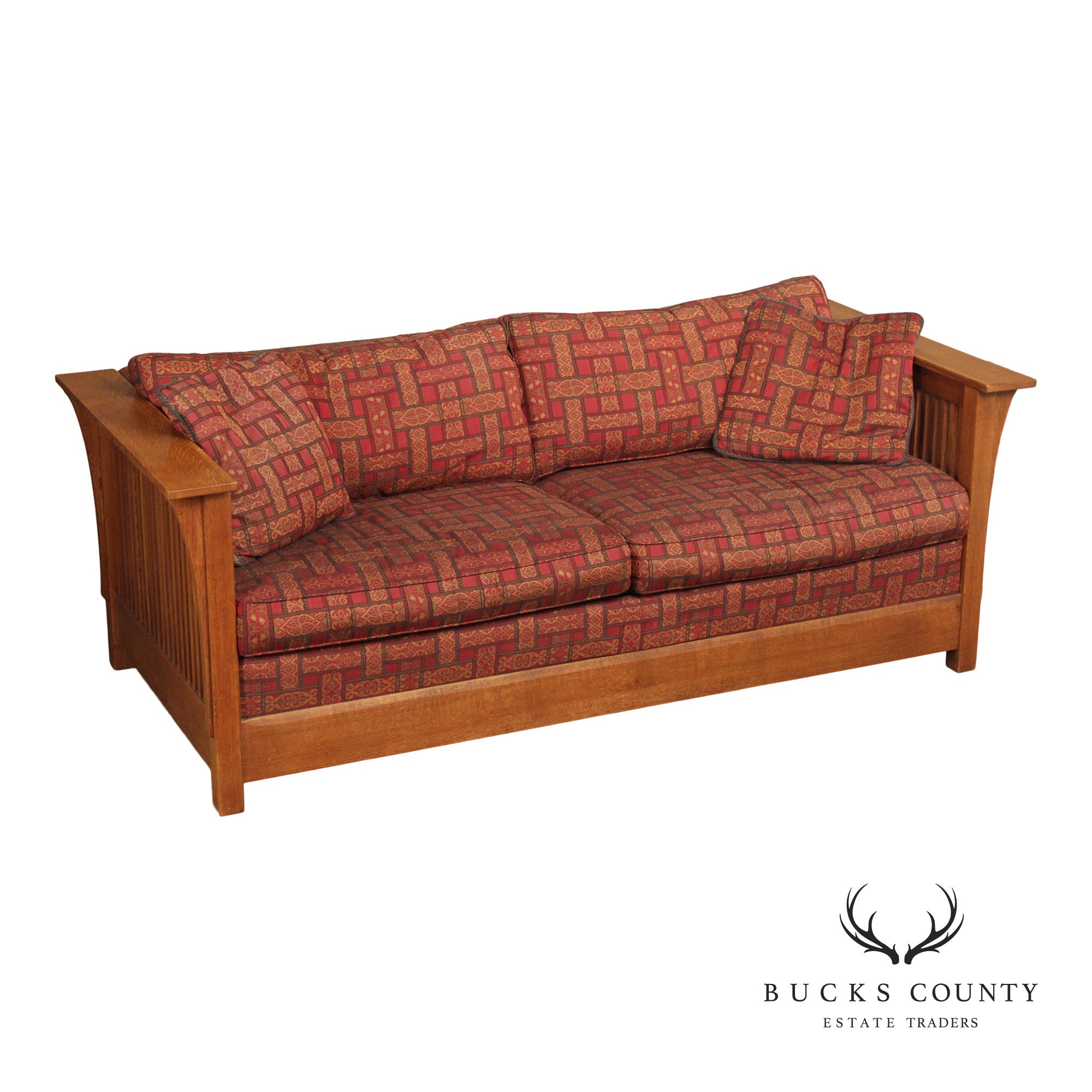 Stickley Mission Collection 'Fayetteville' Oak Frame Sleeper Sofa
