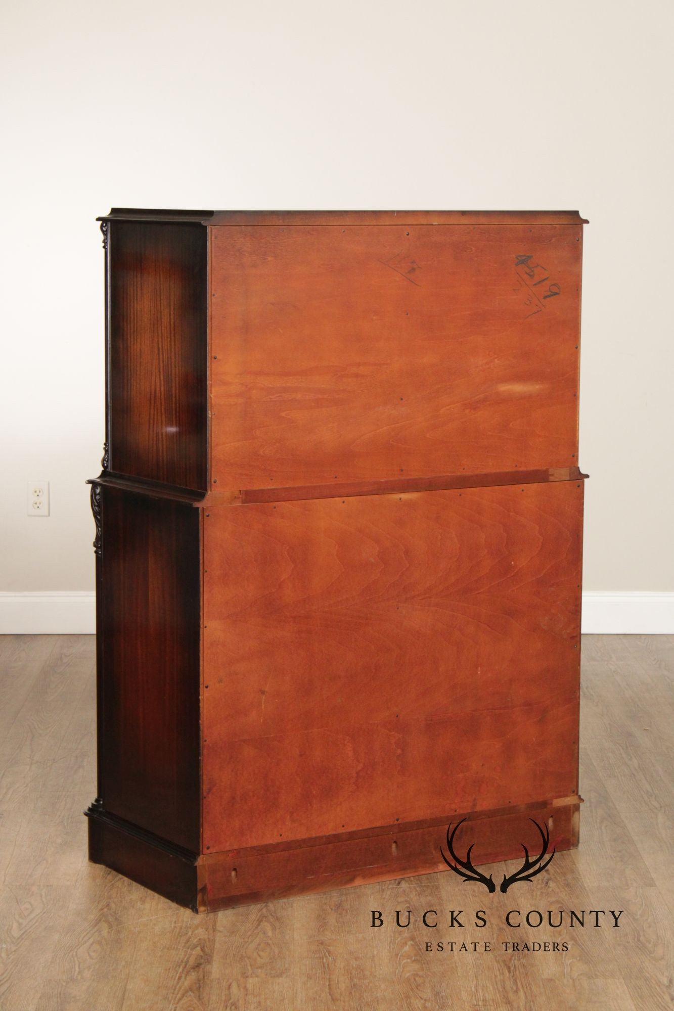 Vintage 1940s Mahogany Tall Chest