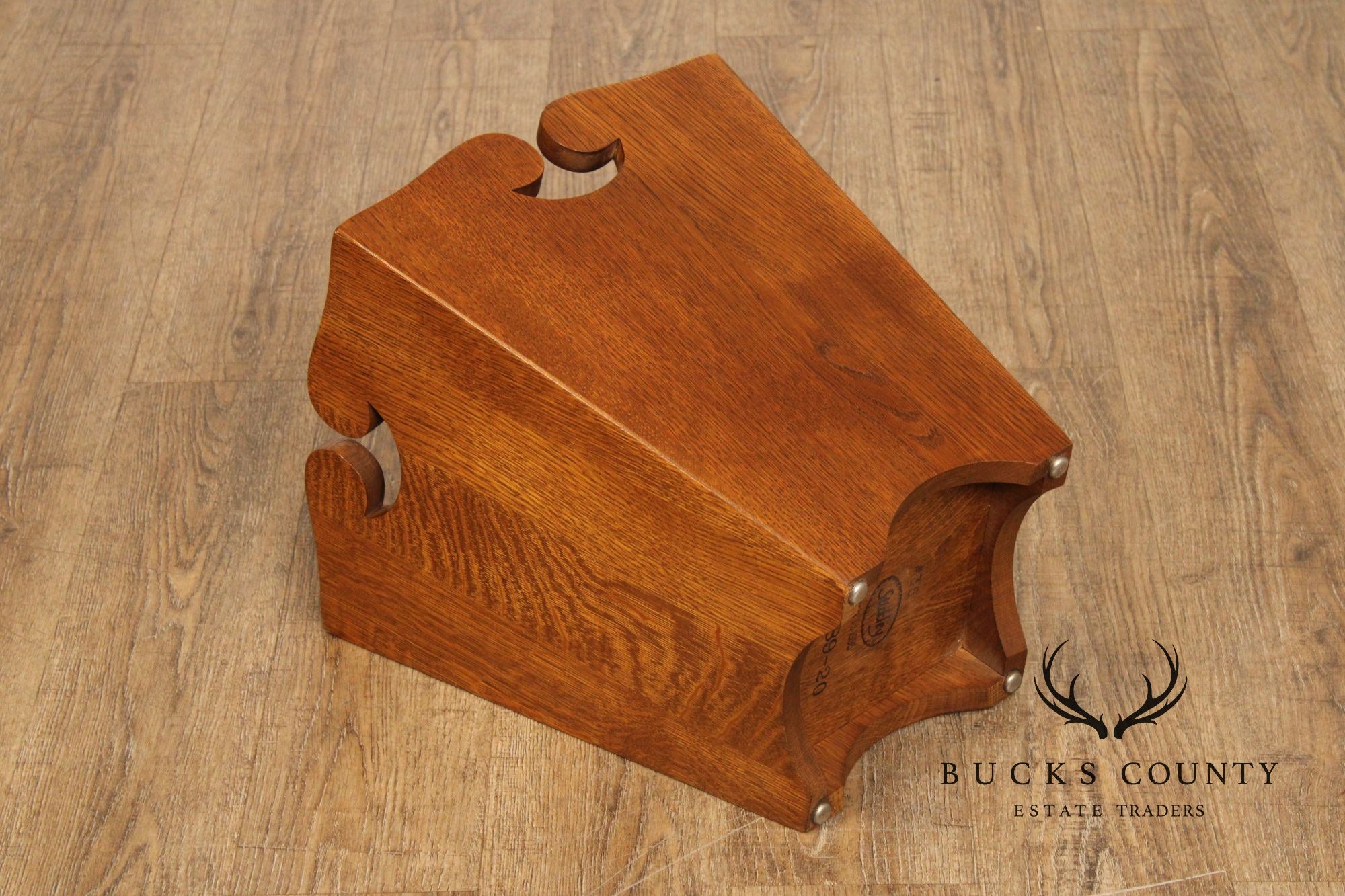 Stickley Mission Collection Oak Waste Basket
