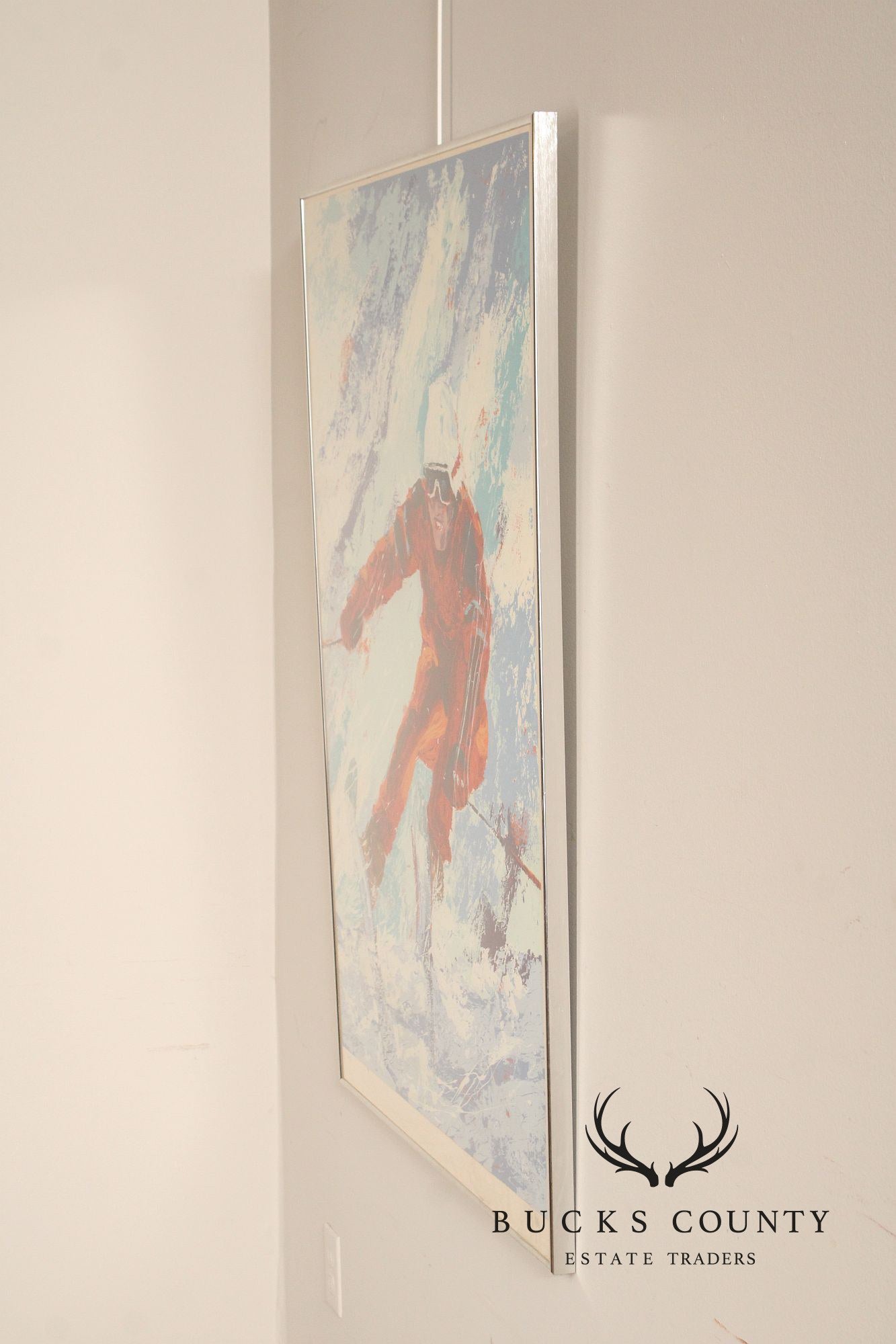 Mark King Limited Edition Framed Print, Downhill Skier