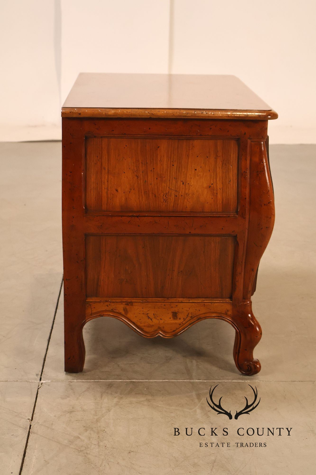 Baker Milling Road Pair Of French Country Nightstands Bombe Chests