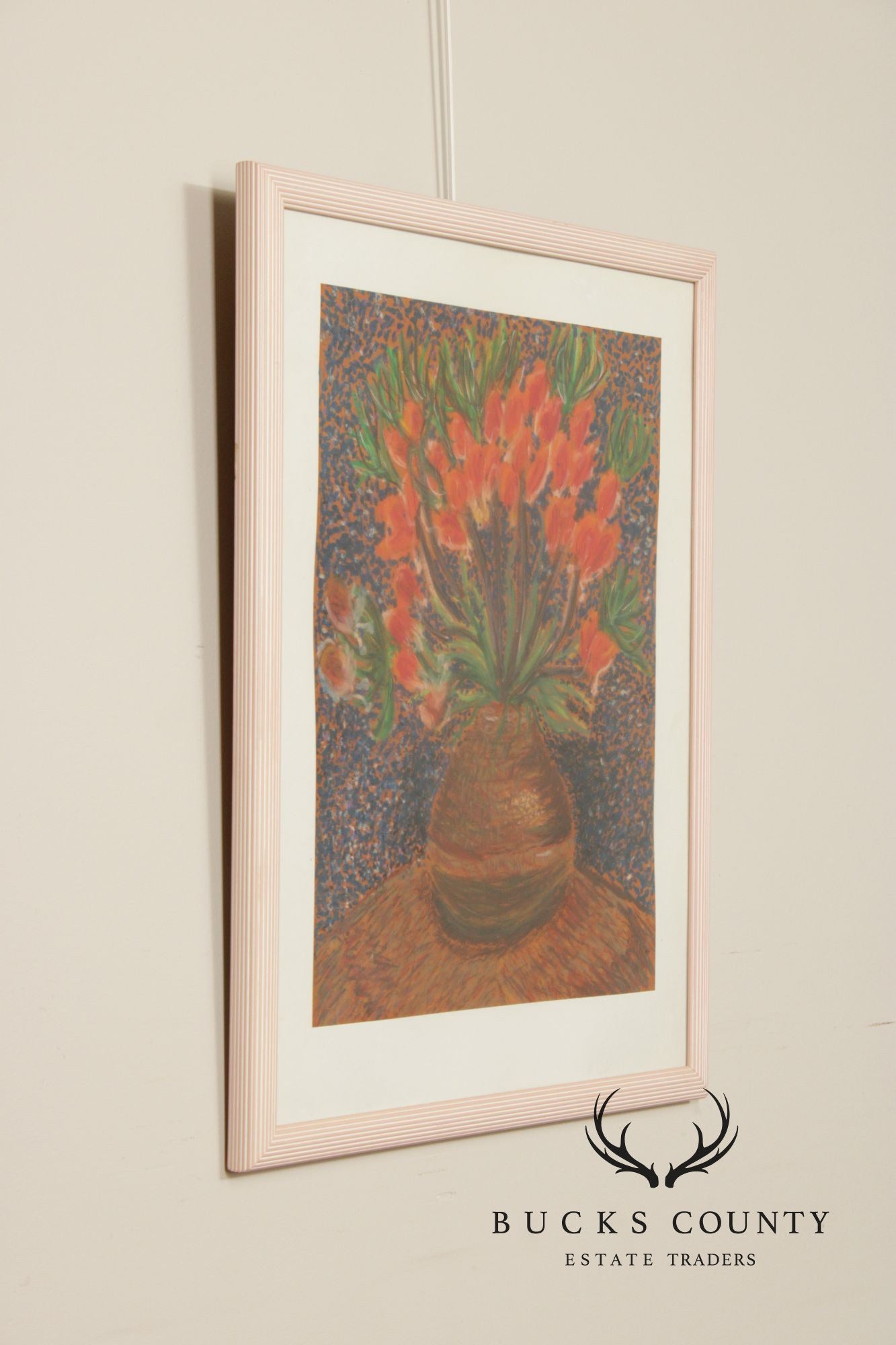Artist Signed Pastel Painting Inspired by Vincent Van Gogh