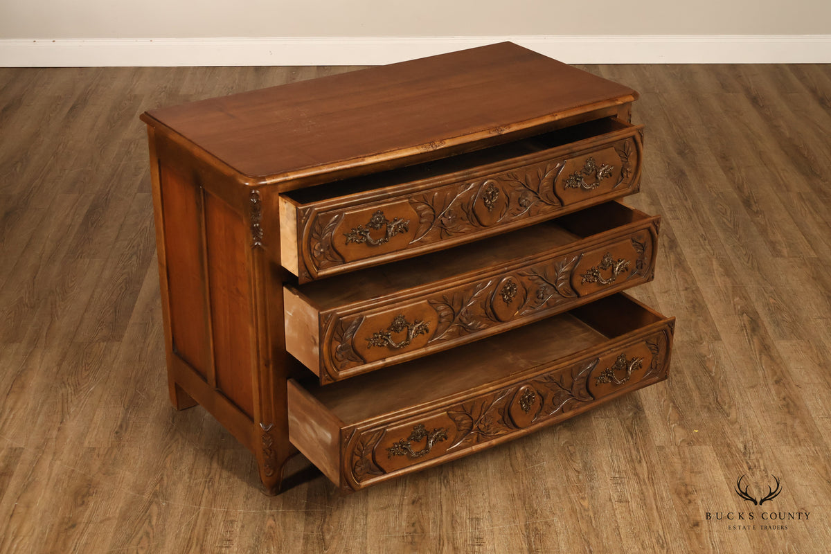 Rustic Italian Style Floral Carved Chest