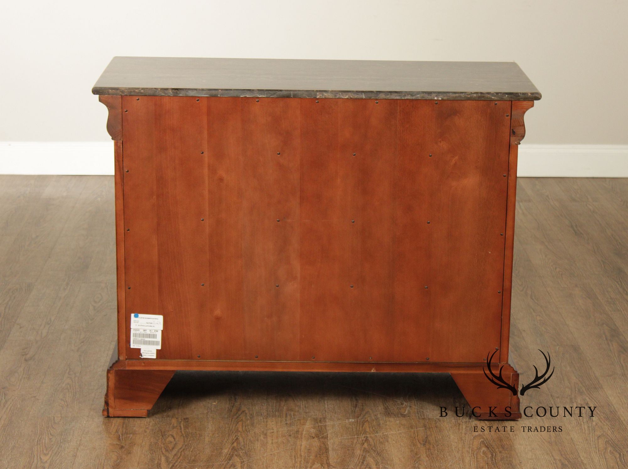 Ethan Allen Louis Philippe Style 'Fisher' Marble Top Chest