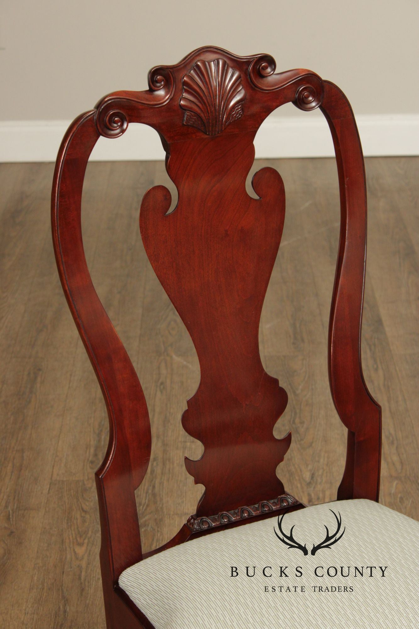 Kindel Winterthur Collection Set of Eight Mahogany Dining Chairs