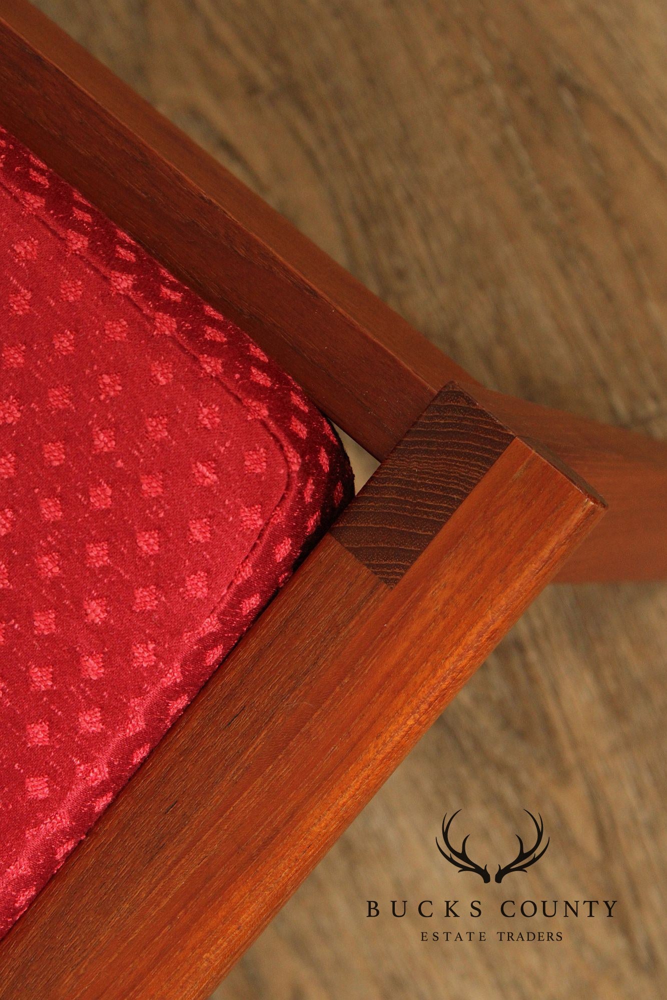 Illum Wikkelso Danish Modern Teak Ottoman