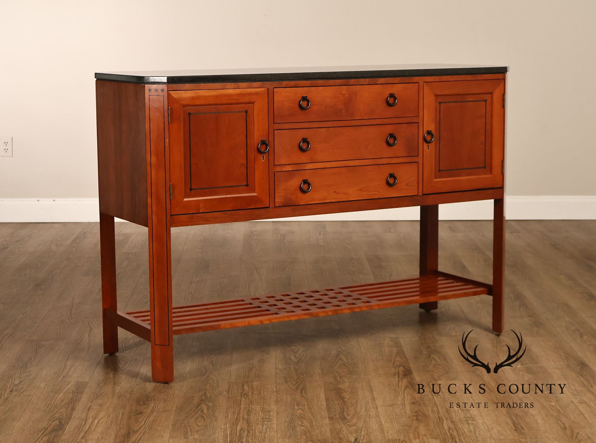 Stickley 21st Century Collection Granite Top Cherry Sideboard