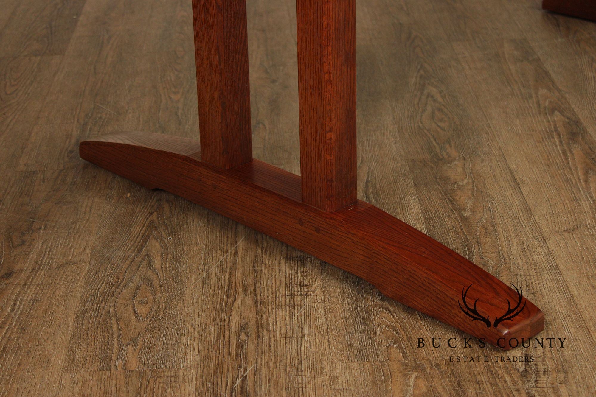 Stickley Mission Collection Oak Trestle Dining Table