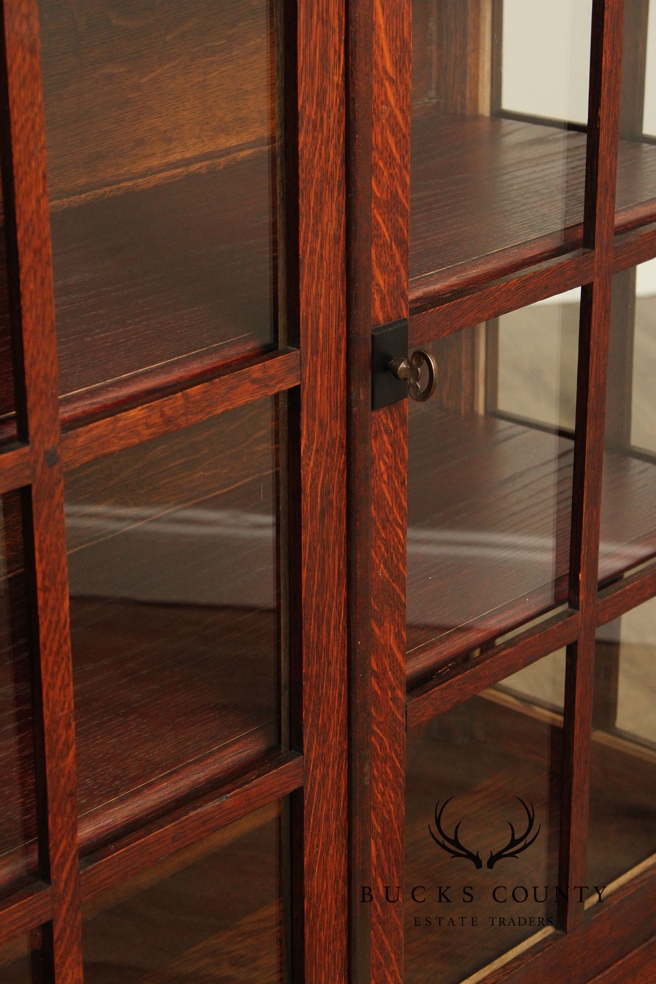 The King Furniture Co. Mission Oak China Cabinet