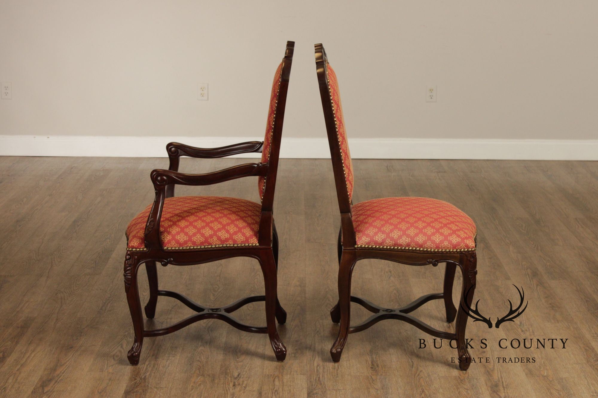 Andre Originals French Louis XV Style Set Of Eight Dining Chairs