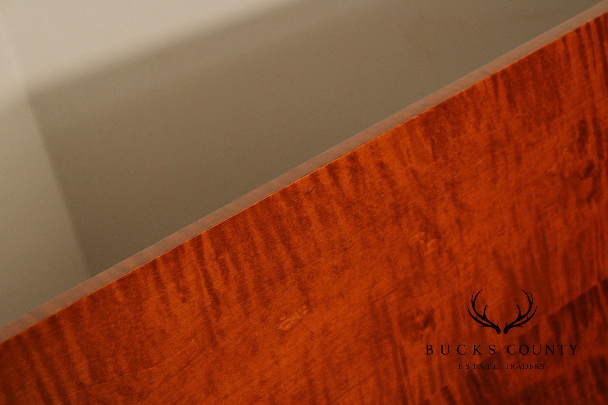 Eldred Wheeler Tiger Maple Queen Size Canopy Poster Bed