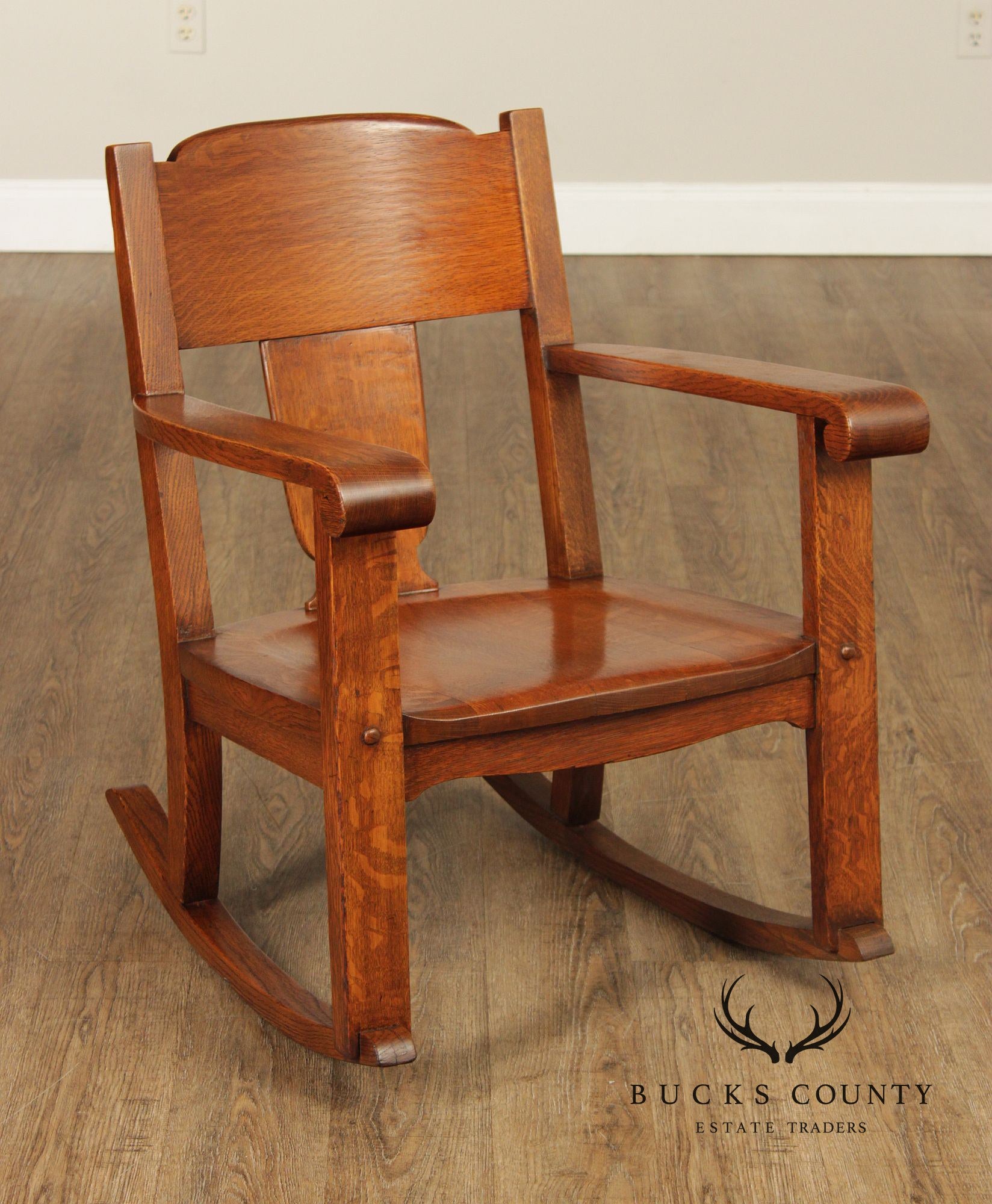 Antique Mission Oak Rocking Chair