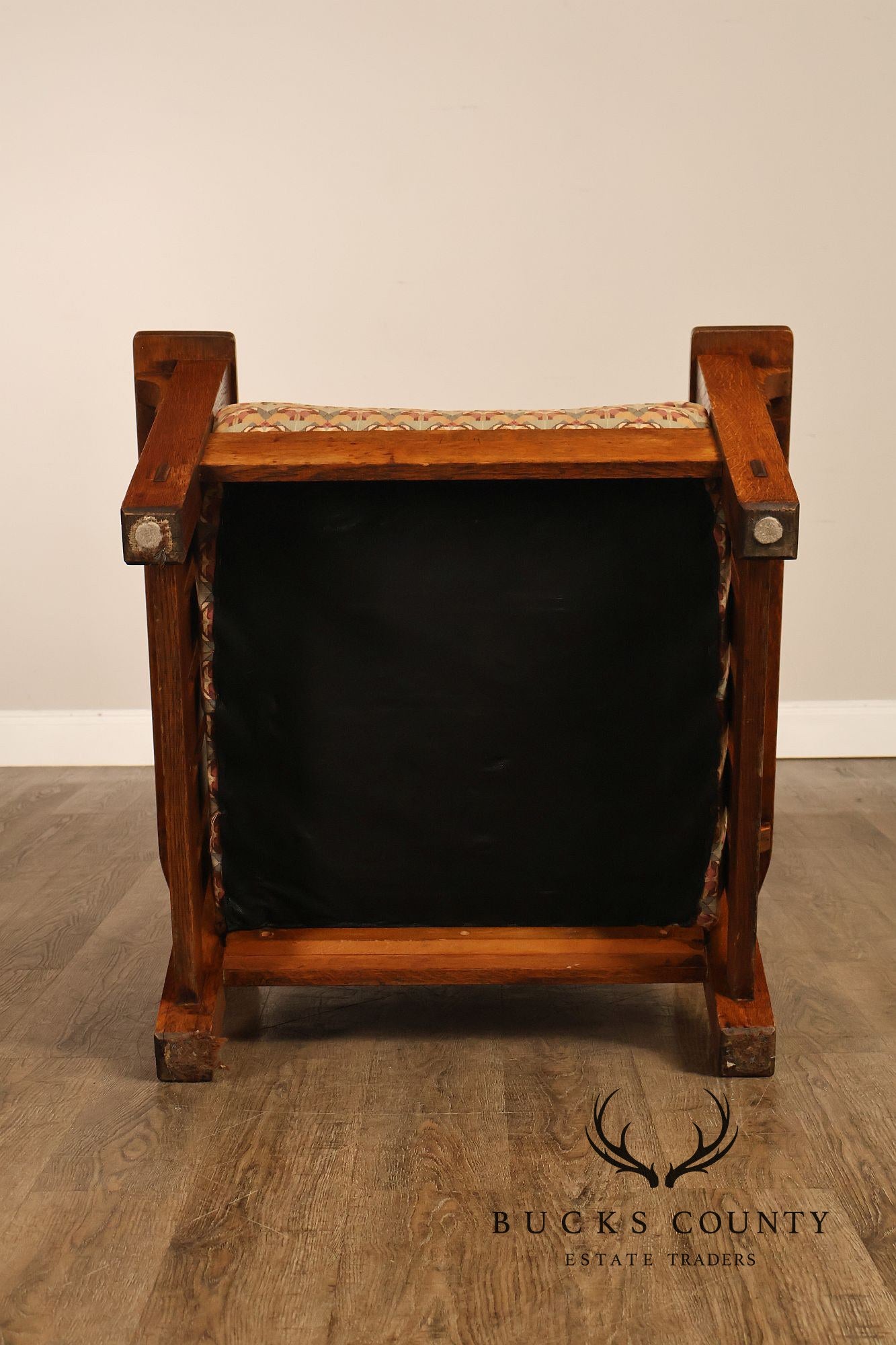 Antique L. & J.G. Stickley No. 497 Arts And Crafts Mission Oak Morris Chair