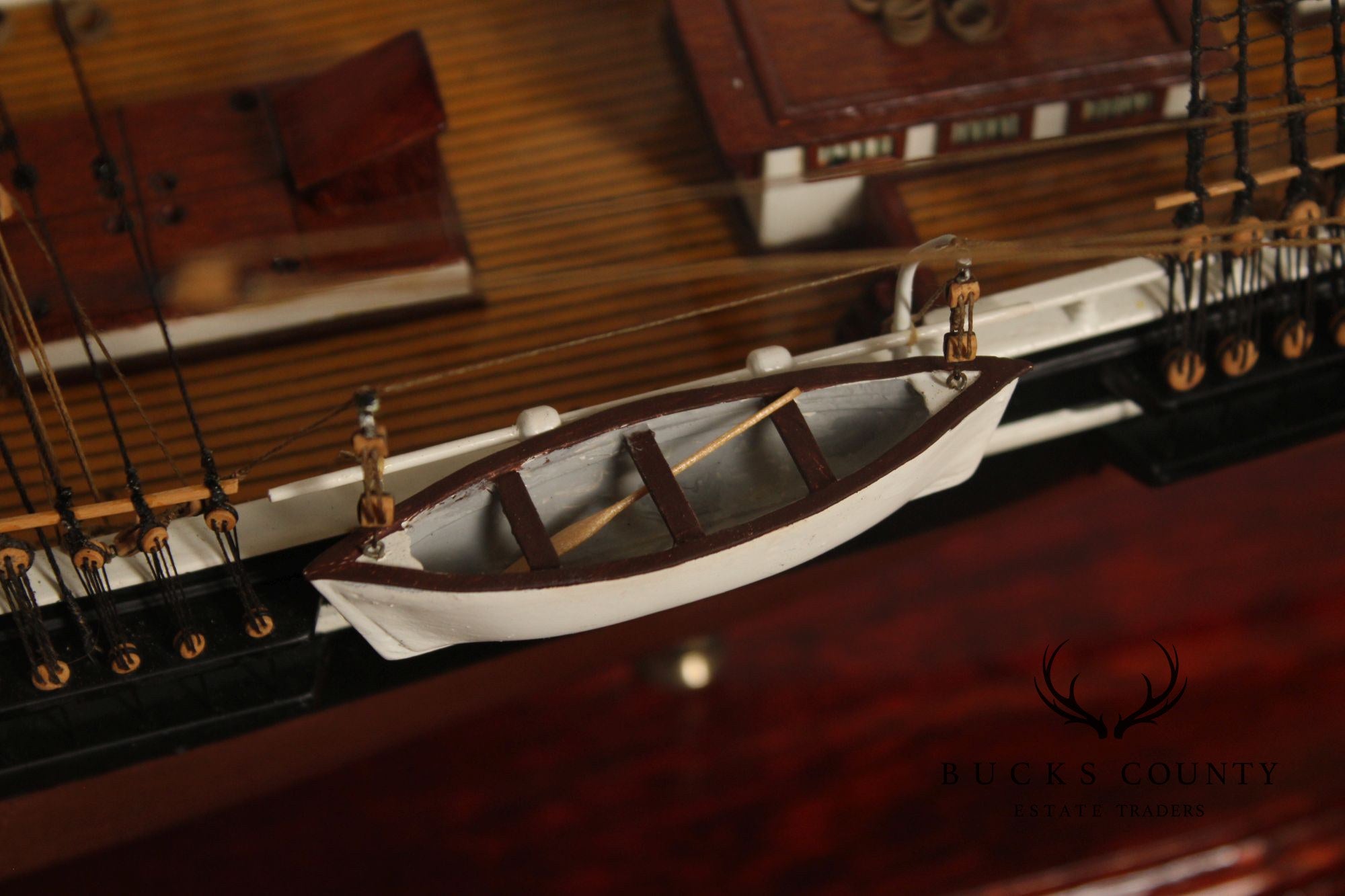 Model Ship 'Sovereign of the Seas' In Display Case