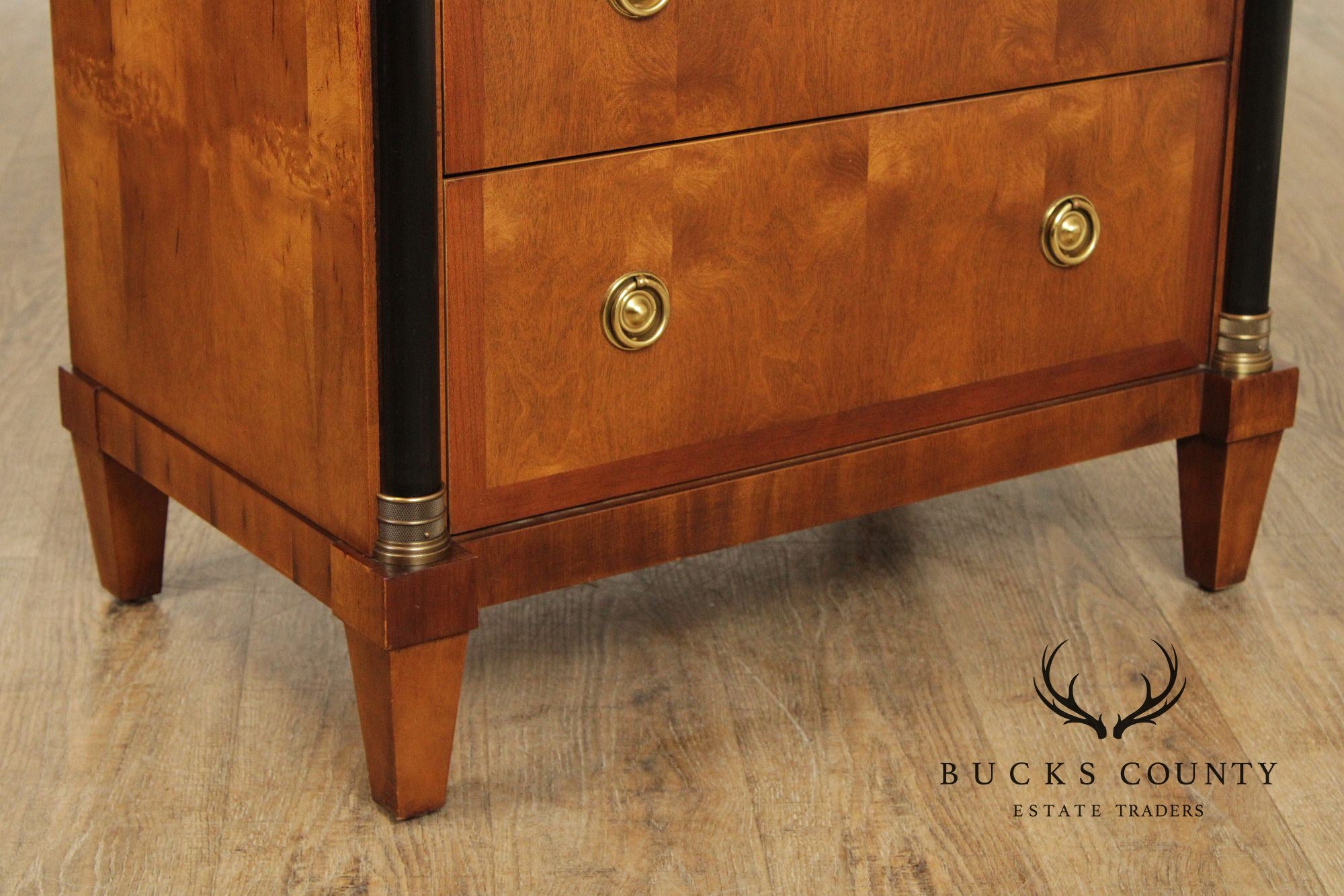 Century Furniture Biedermeier Style Pair of Bedside Chests