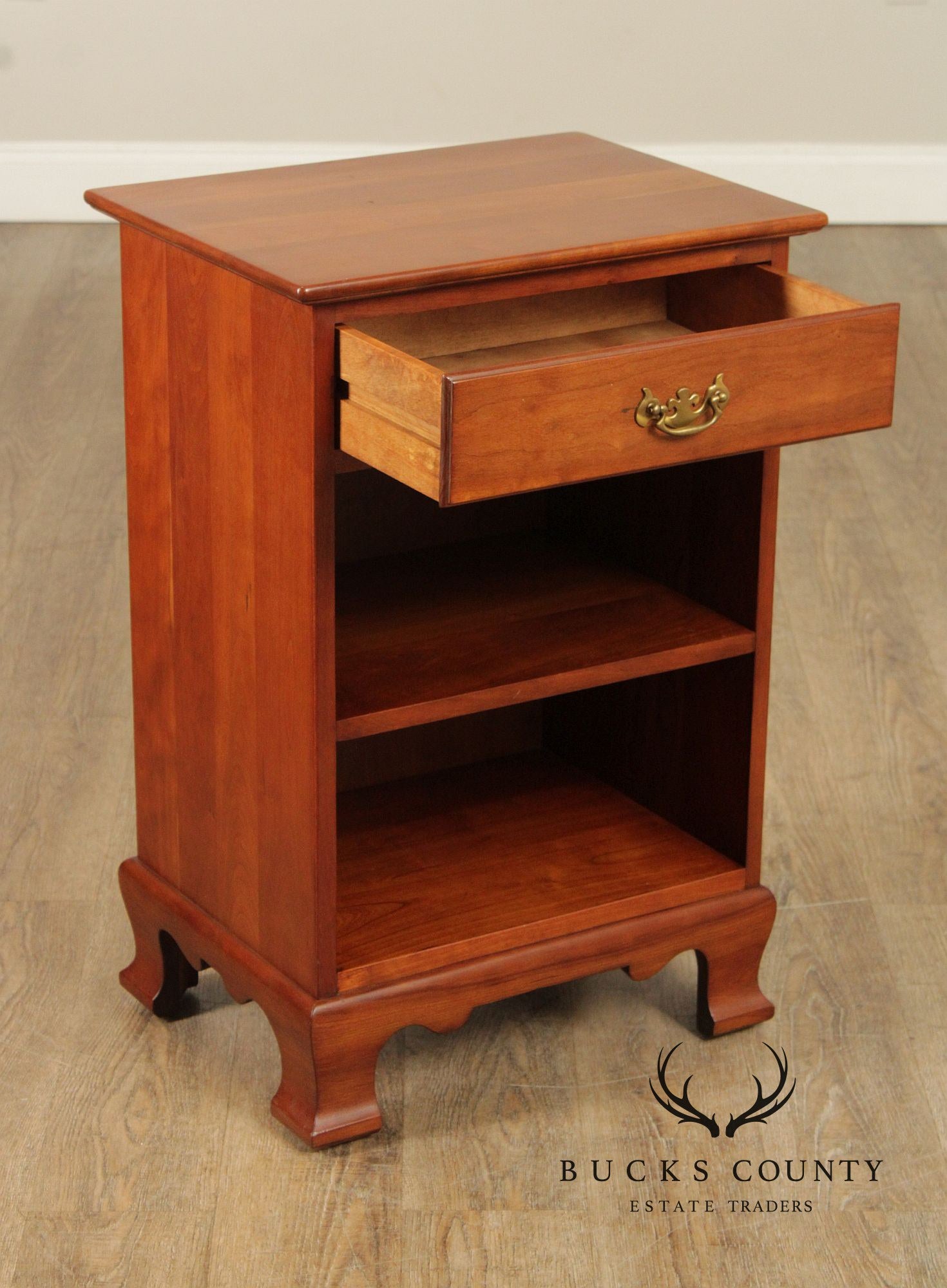 Stickley Cherry Valley Chippendale Style Nightstand
