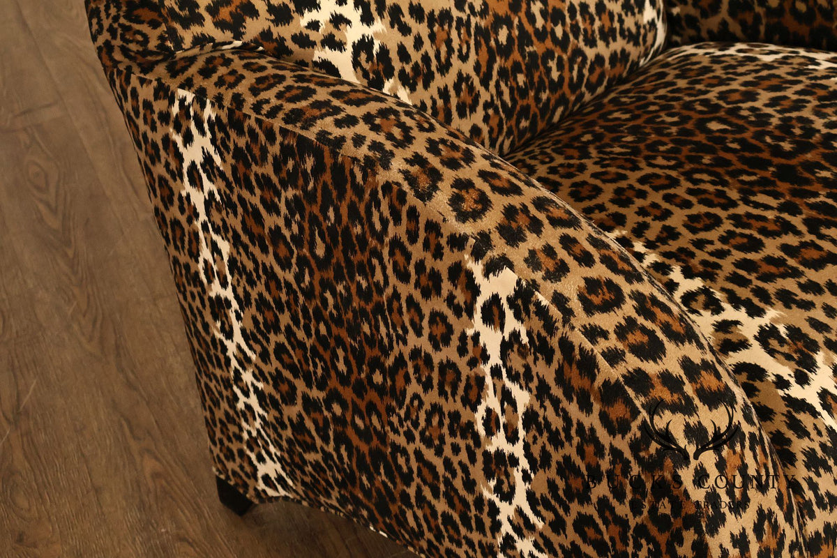 Art Deco Style Leopard Print Armchair