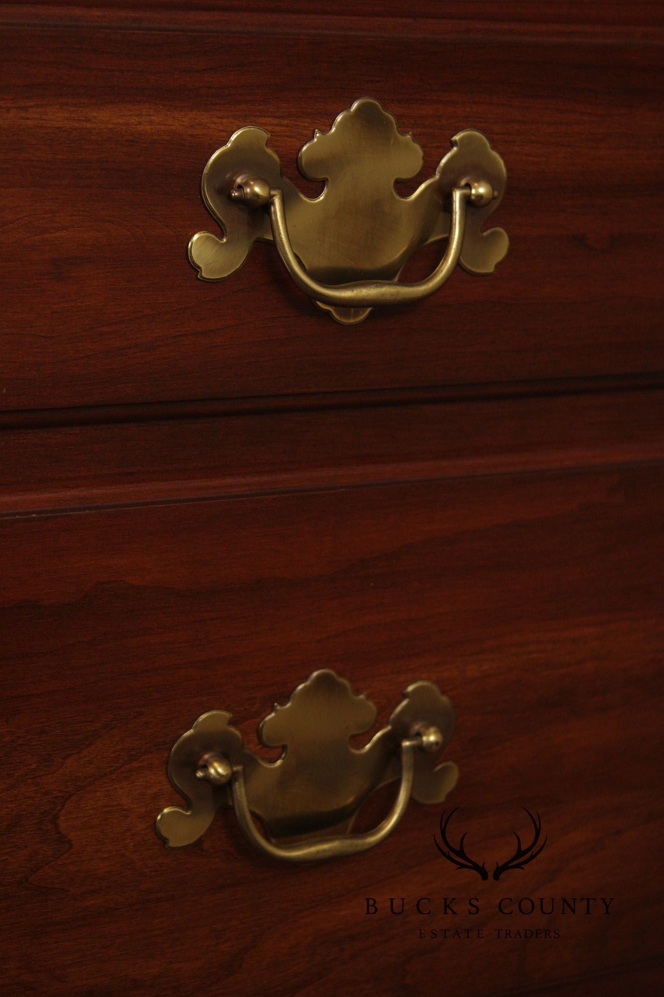 Henkel Harris Chippendale Style Cherry Chest Of Drawers Single dresser
